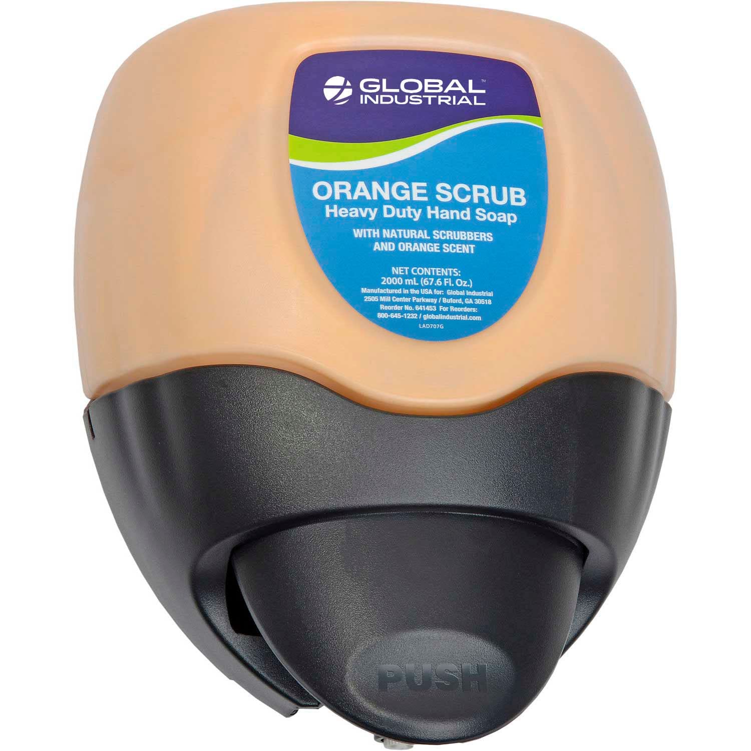 Heavy Duty Hand Cleaner Dispenser - 2L Capacity Industrial Grade for Workshops & Garages | Black Commercial Soap Dispenser for Tough Grease & Oil Removal