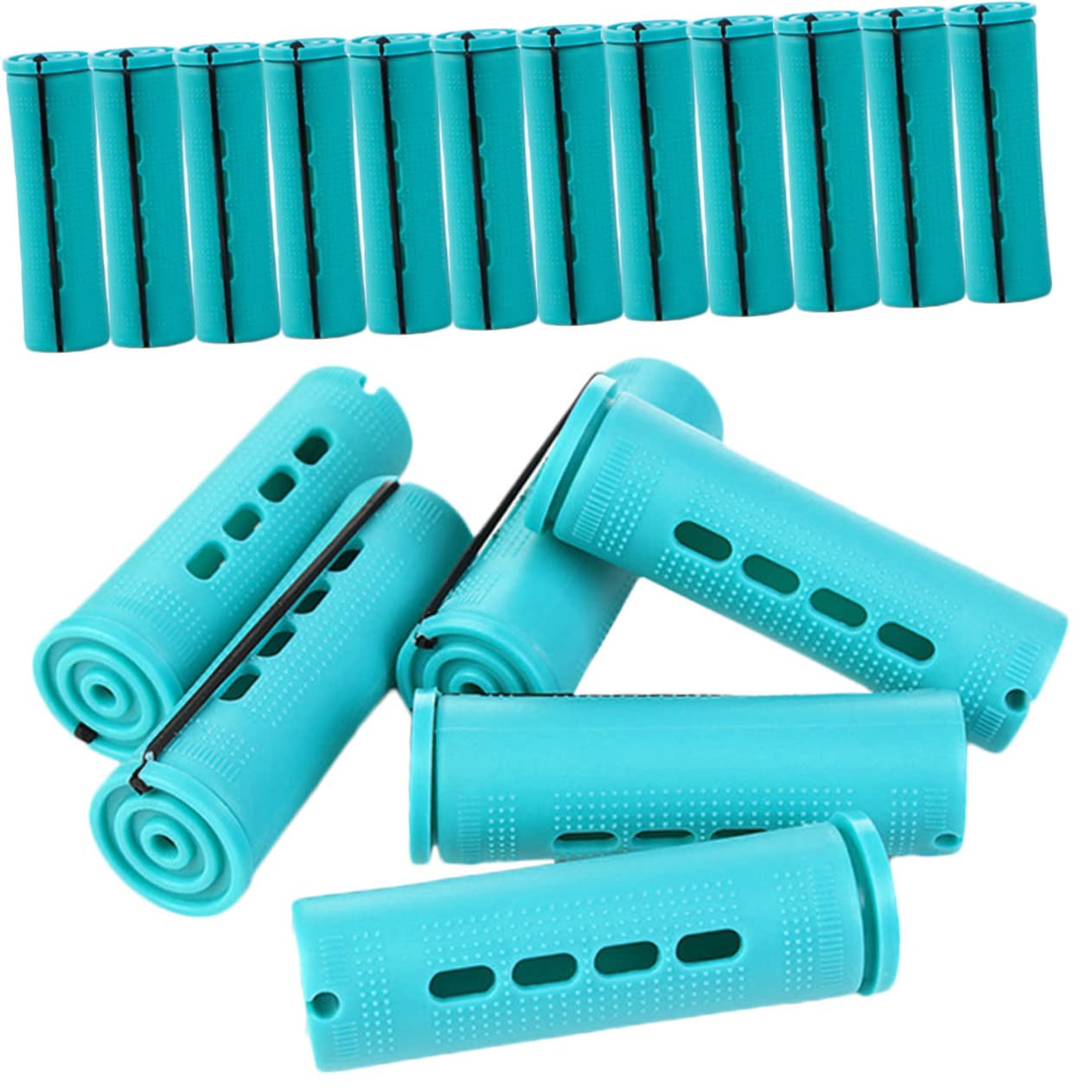 Minkissy 18pcs Automatic Rotating Hair Curler Set - Self Grip Plastic Hair Rollers for Easy Styling, Curling & Volume | Perfect for Home Use, Salon Styling & Special Occasions