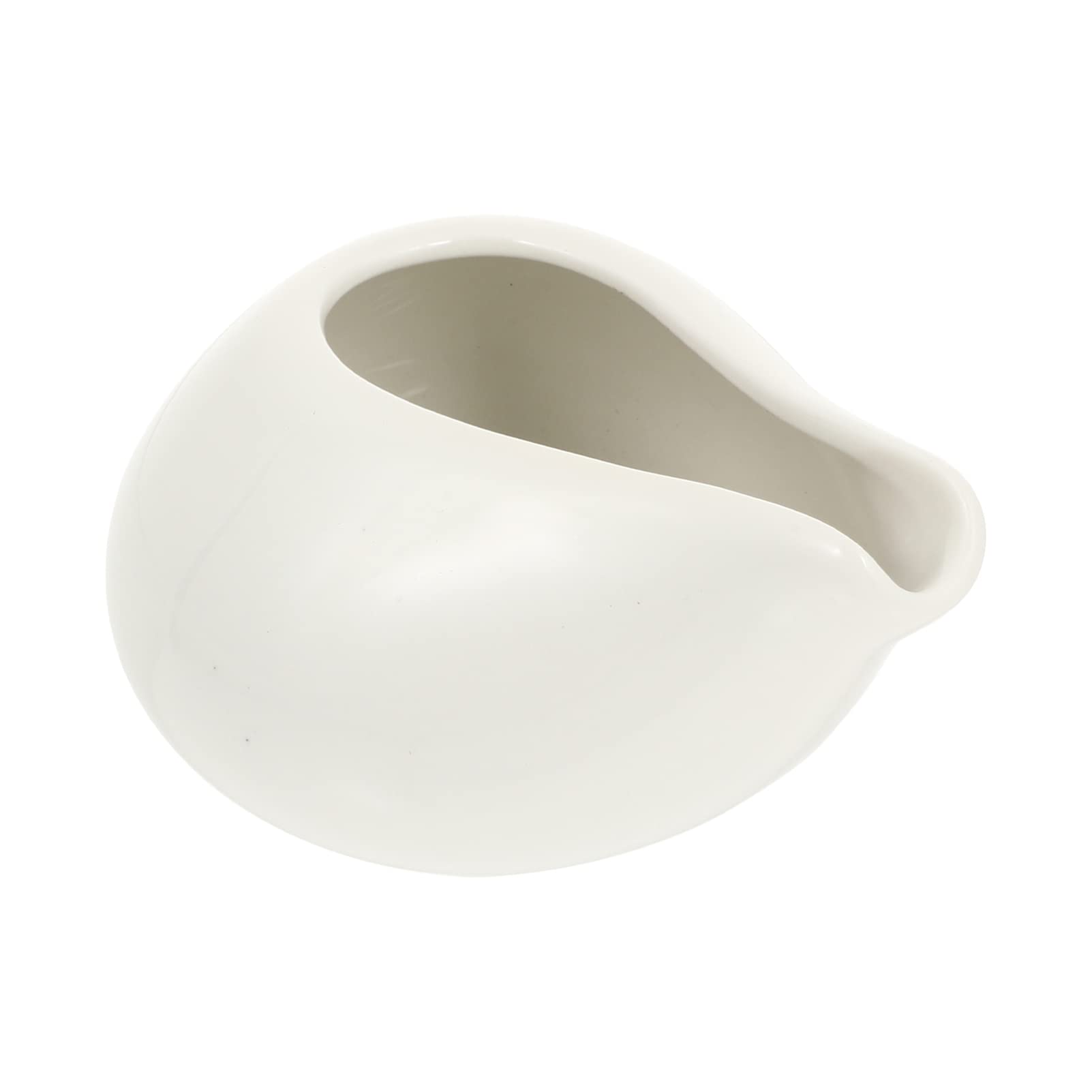 Hemoton Ceramic Soy Sauce Dish - Porcelain Milk Pitcher for Coffee, Tea & Creamer - White Kitchen Gadget for Restaurants, Cafes & Home Use