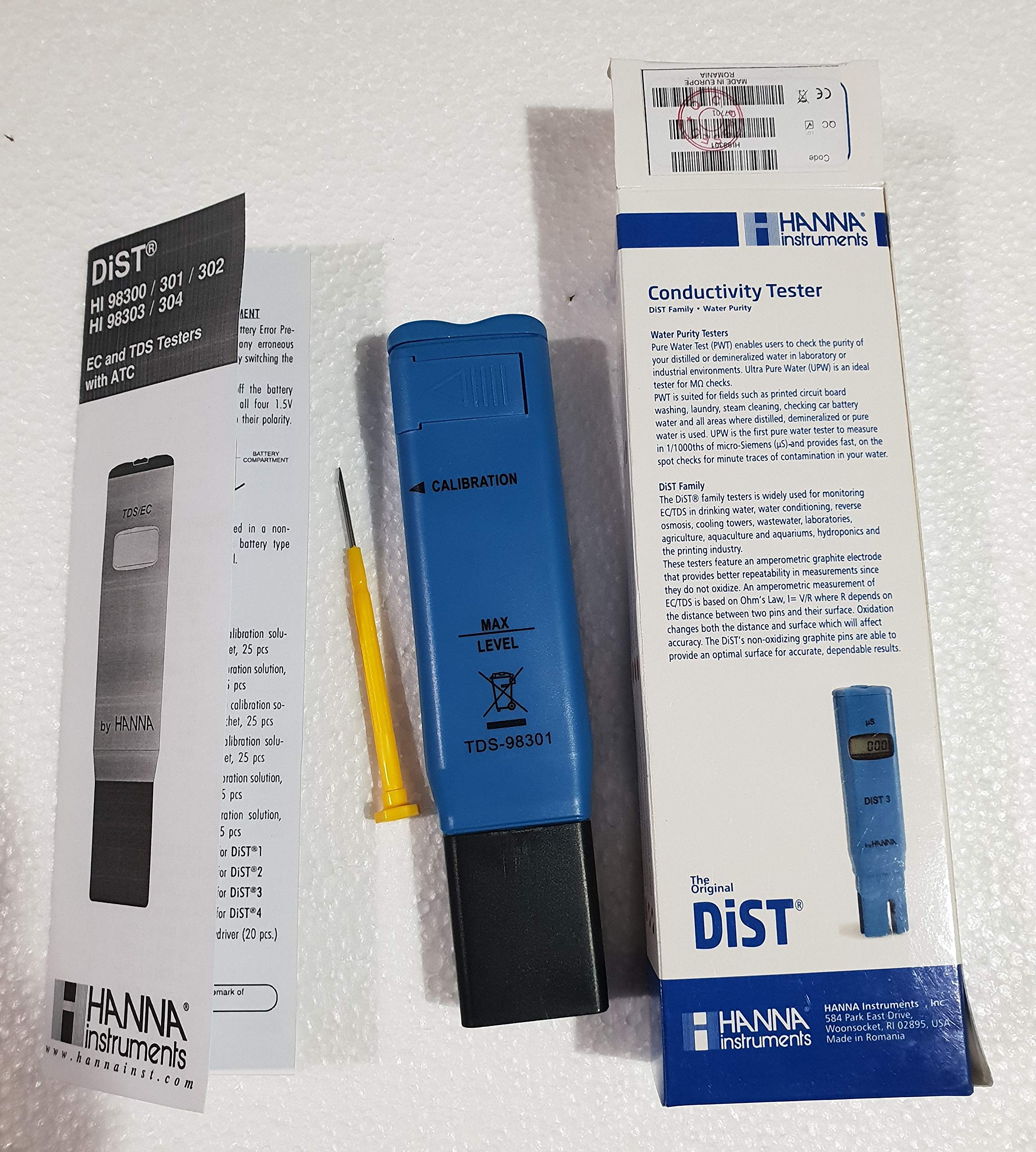 High Accuracy Conductivity Tester for Water Purity - Professional Lab Equipment for Drinking Water, Aquariums & Hydroponics Testing