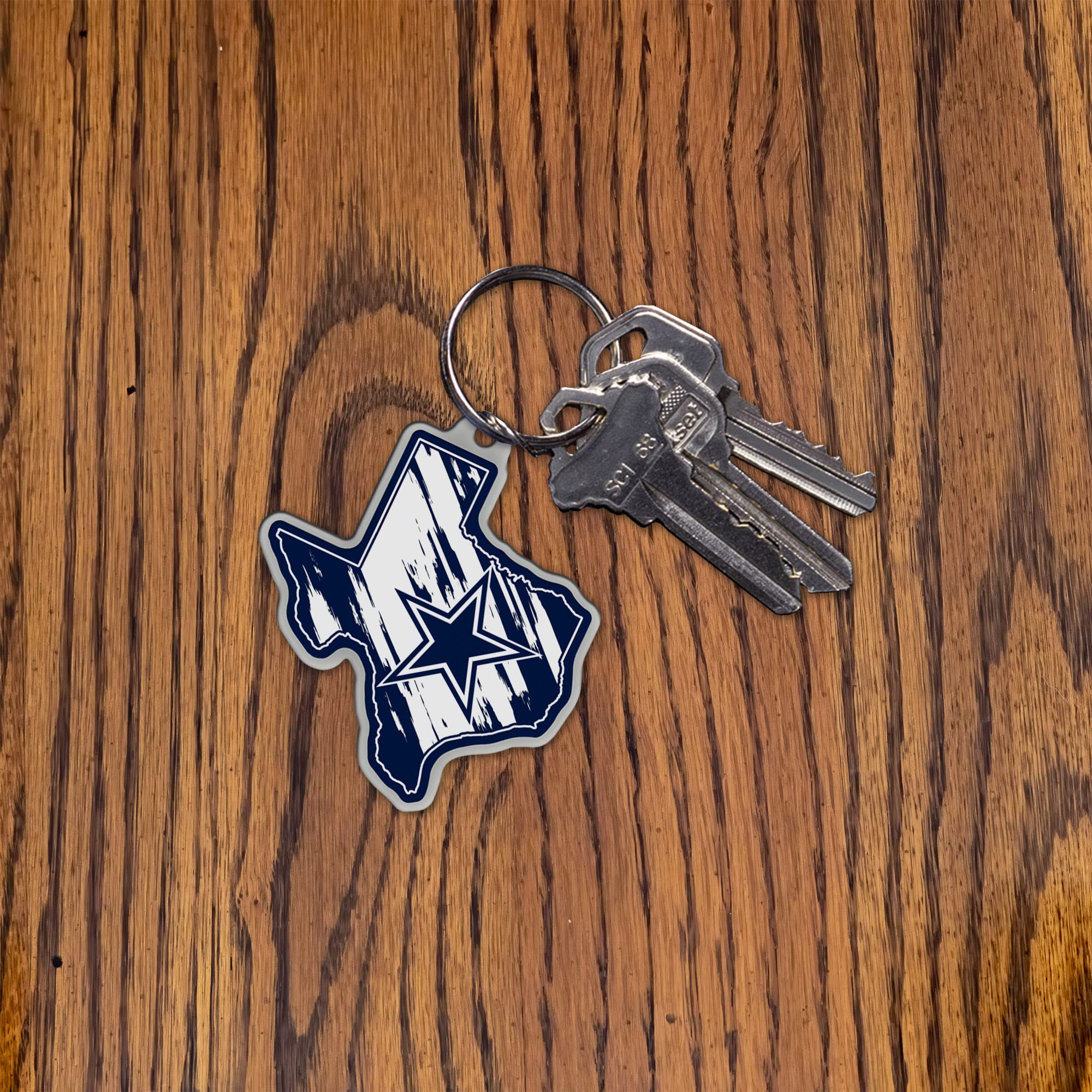NFL Team Logo State Shape Keychain - Durable Metal Carabiner Key Ring for Fans - Perfect for Gifts, Backpacks, and Game Day Accessories