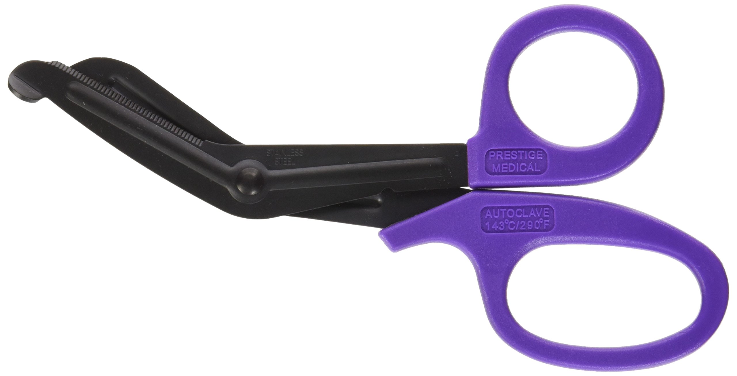 Prestige Medical 607 Fluoride Coated Surgical Scissors - 7.5 Inch Purple Medical Scissors for Precise Cutting | Ideal for Hospitals, Clinics & First Aid Kits