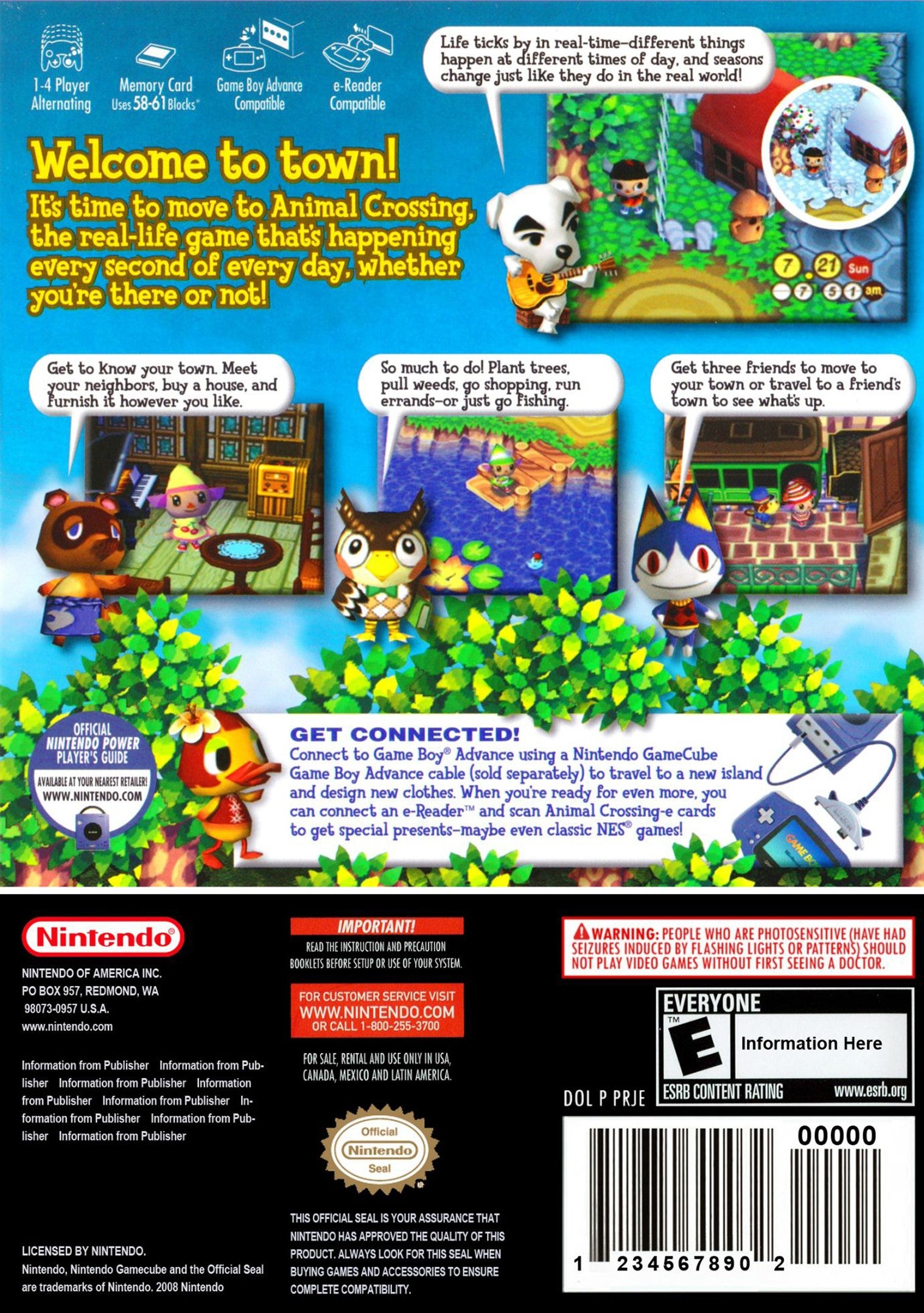 Used Animal Crossing GameCube Video Games - Classic Nintendo Game for Collectors & Retro Gaming Enthusiasts | Perfect for Nostalgic Play & Display