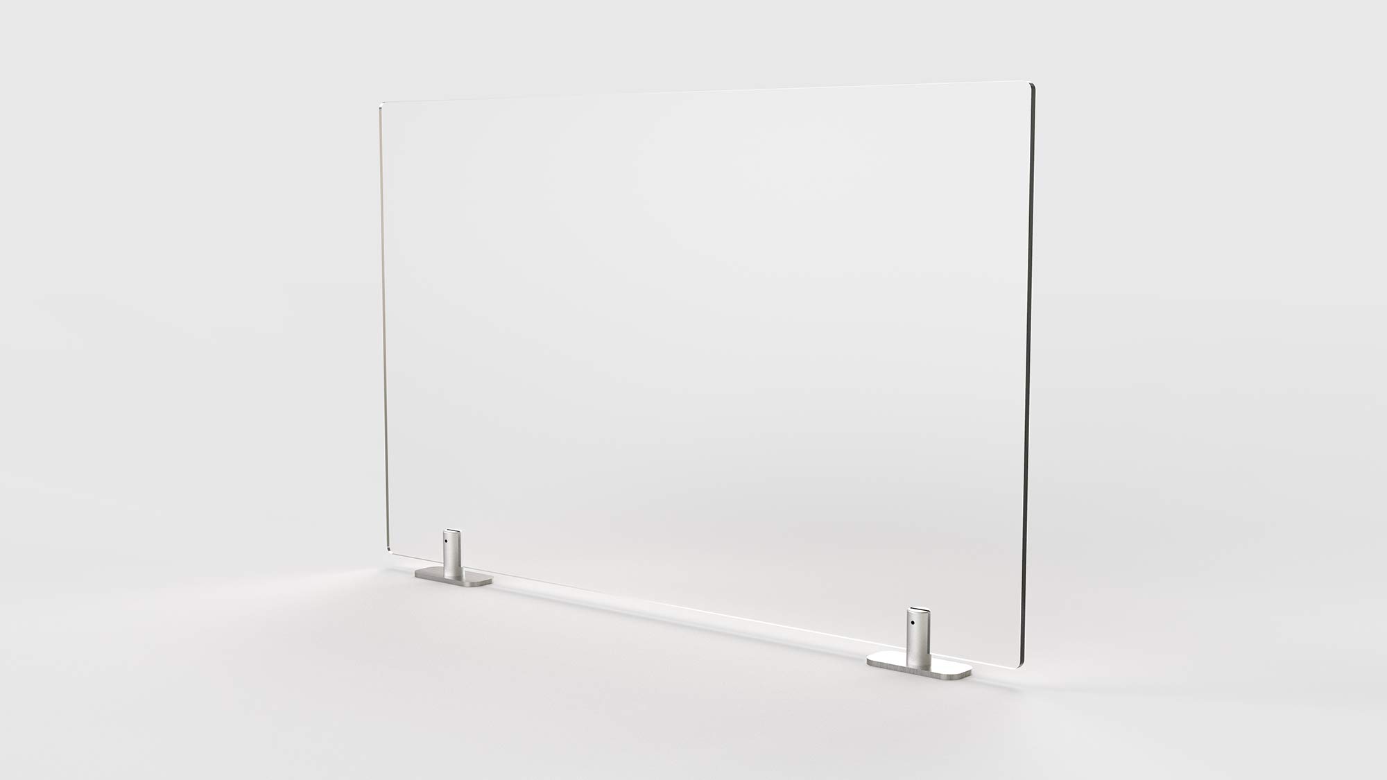 Ghent PEF1824-T Frosted Thermoplastic Partition Extender with Tape - 18