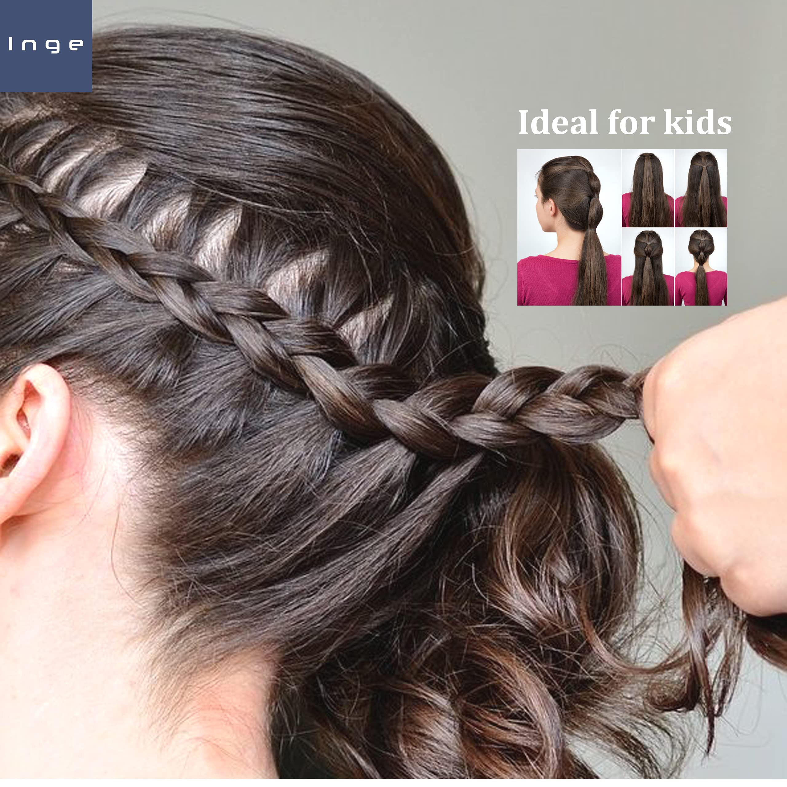 1000 PCS Black Elastic Hair Ties for Women & Girls | No-Slip Hair Bands for Ponytails, Braids & Buns | Soft & Durable for Daily Use, Workouts & Travel