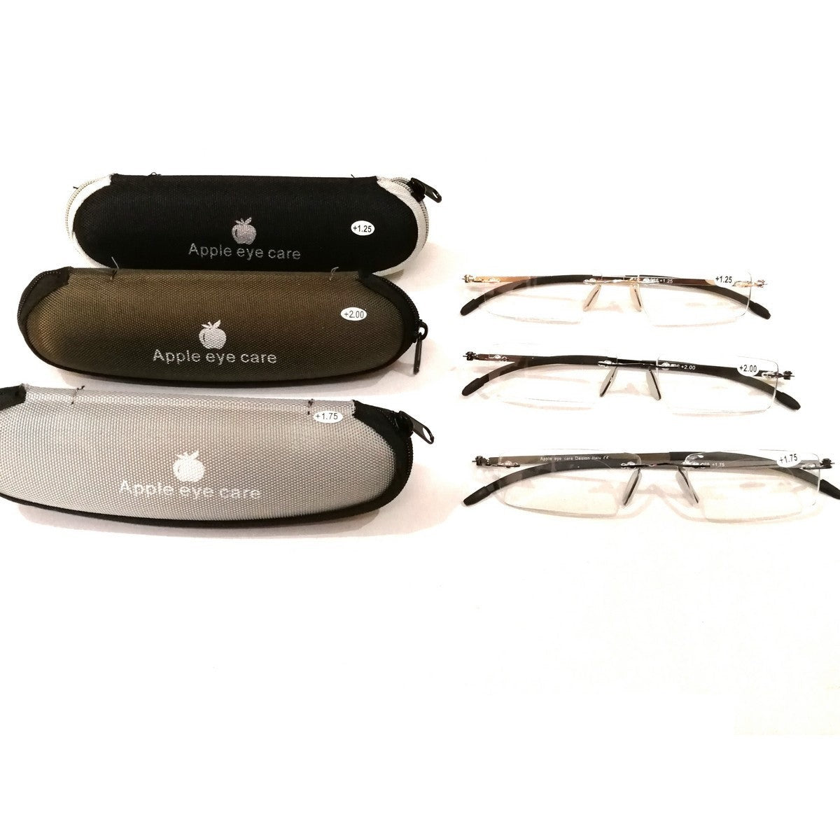 Premium Crystal Lightweight Slim Rimless Reading Glasses +1.00 to +4.00 Strength - Fashionable Readers for Women & Men - Perfect for Reading, Computer Work & Close-Up Tasks