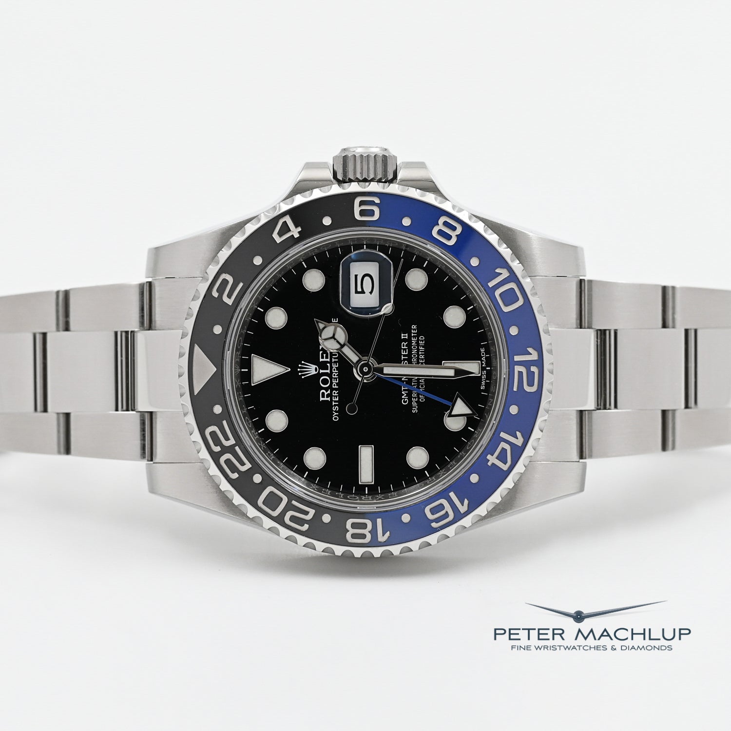 Rolex GMT-Master II 126710BLNR Batman Stainless Steel Men's Watch - Luxury Travel & Business Timepiece for Professionals