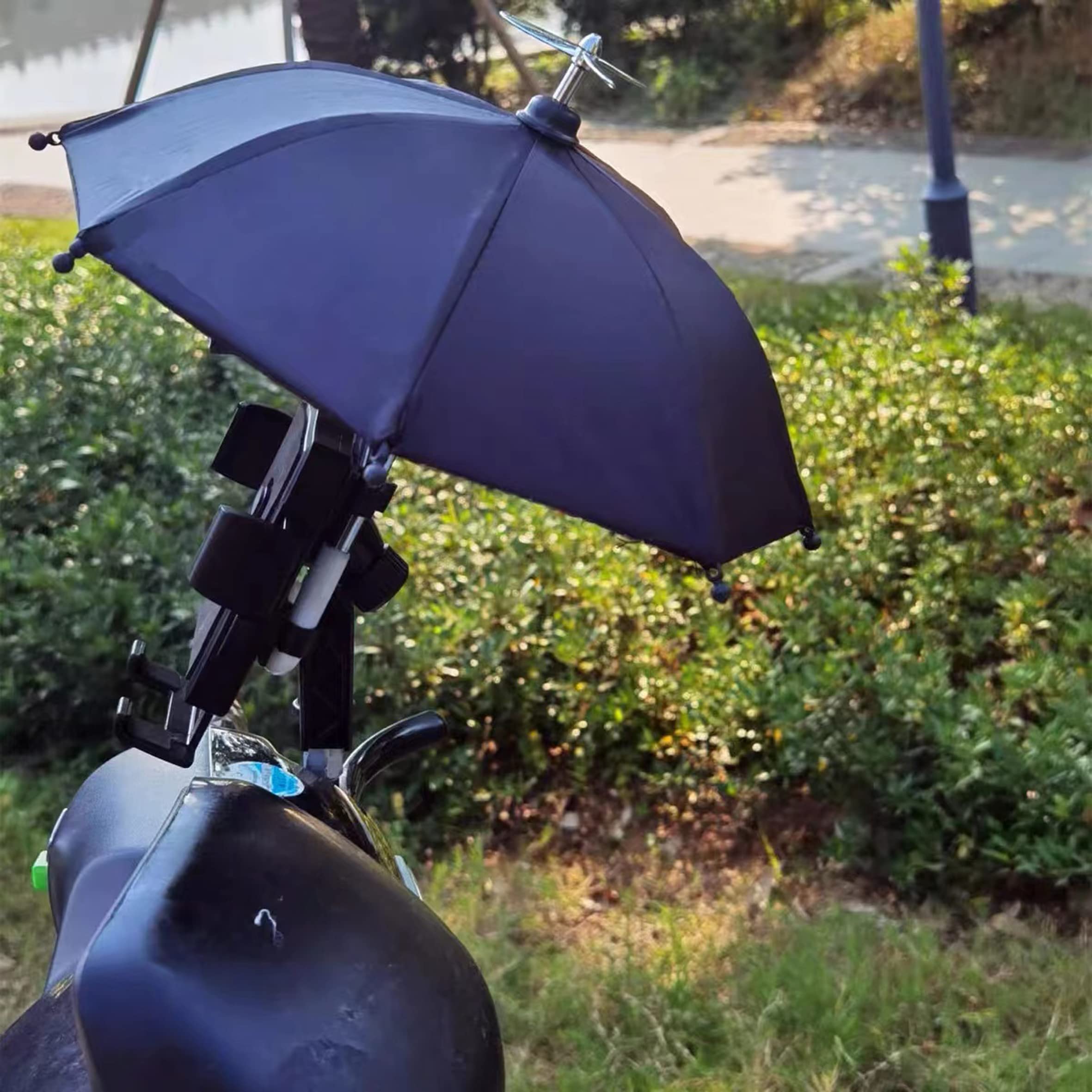 Phone Umbrella with Suction Cup Stand - Anti-Glare Mini Sunshade Holder for Car & Bike Navigation - Pink | Perfect for Outdoor Driving, Cycling & GPS Use