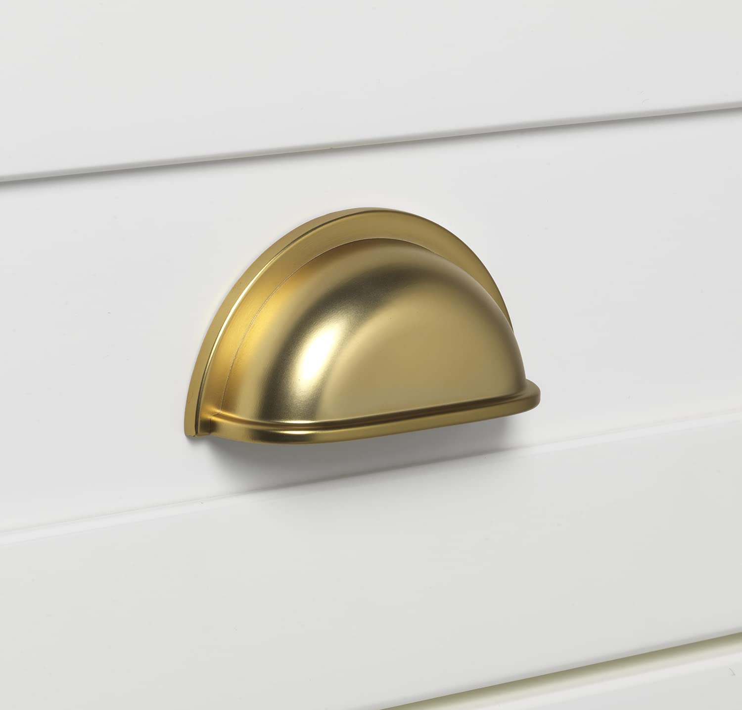 GlideRite 3 Inch Classic Cabinet Pulls - Brass Gold Drawer Handles - Pack of 50 - Perfect for Kitchen Cabinets, Bathroom Vanities & Furniture Upgrades