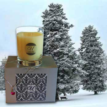 Premium Balsam Fir Scented Candle in 14 oz Glass Jar - Unrivaled Candles Select-a-Size with Surprise Jewelry Inside (Value $10-$10,000) | Perfect for Home Decor, Romantic Gifts & Aromatherapy