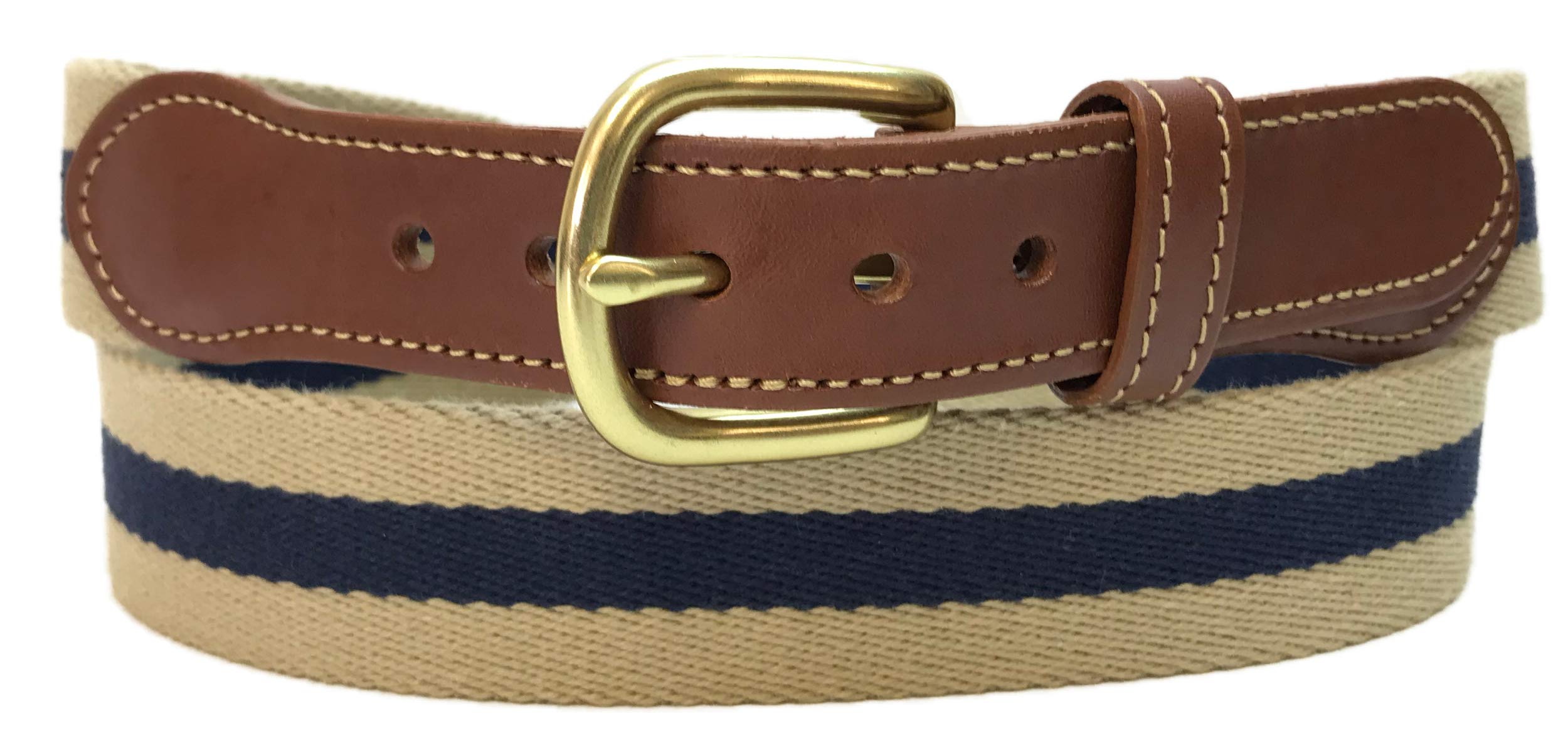 Premium Genuine Leather Surcingle Belts for Men - Classic Striped Design - Durable & Stylish Fashion Accessory for Casual, Business & Formal Occasions