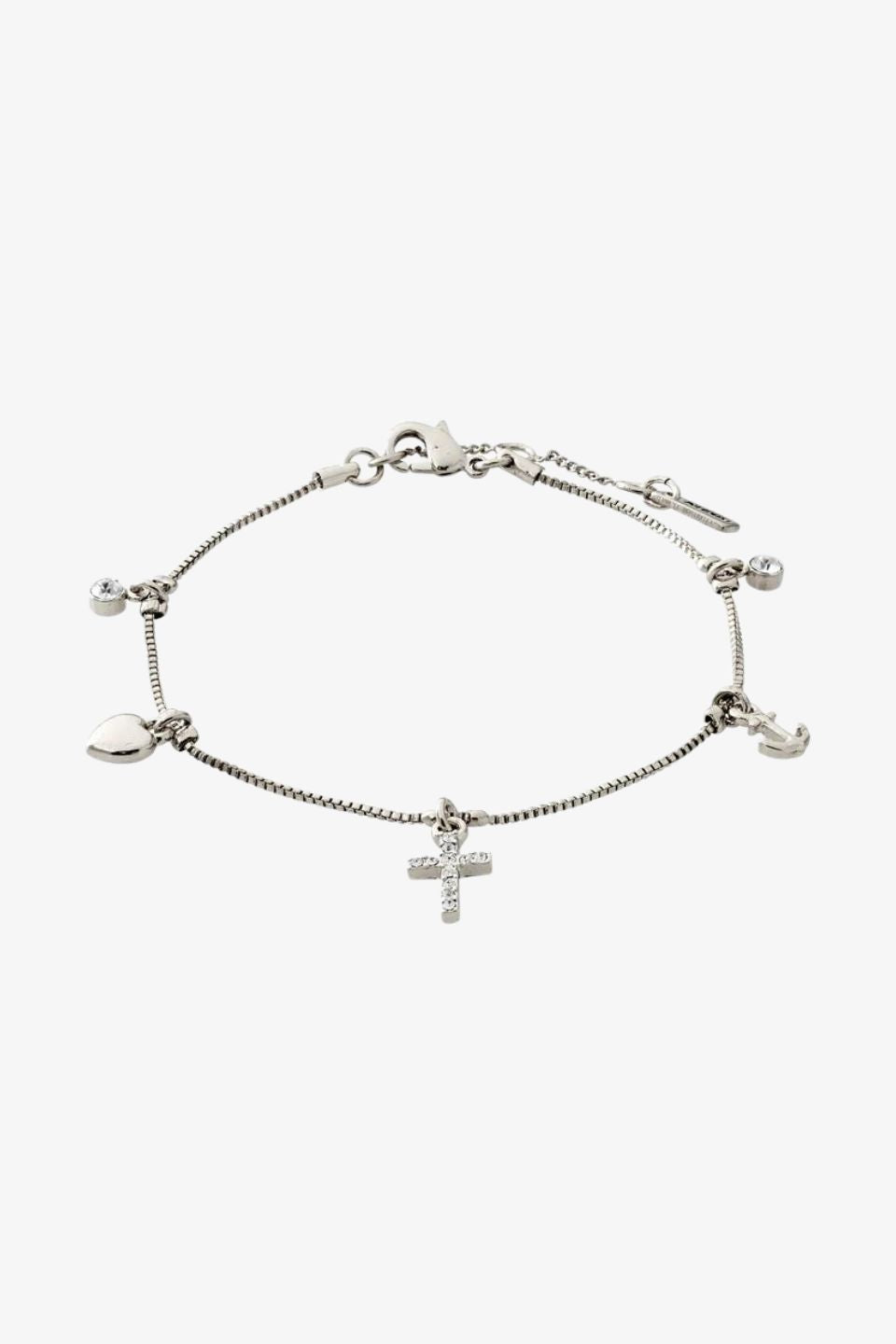 Anet Silver Plated EOL Bracelet for Women - Elegant Adjustable Bangle for Everyday Wear, Gifts & Special Occasions