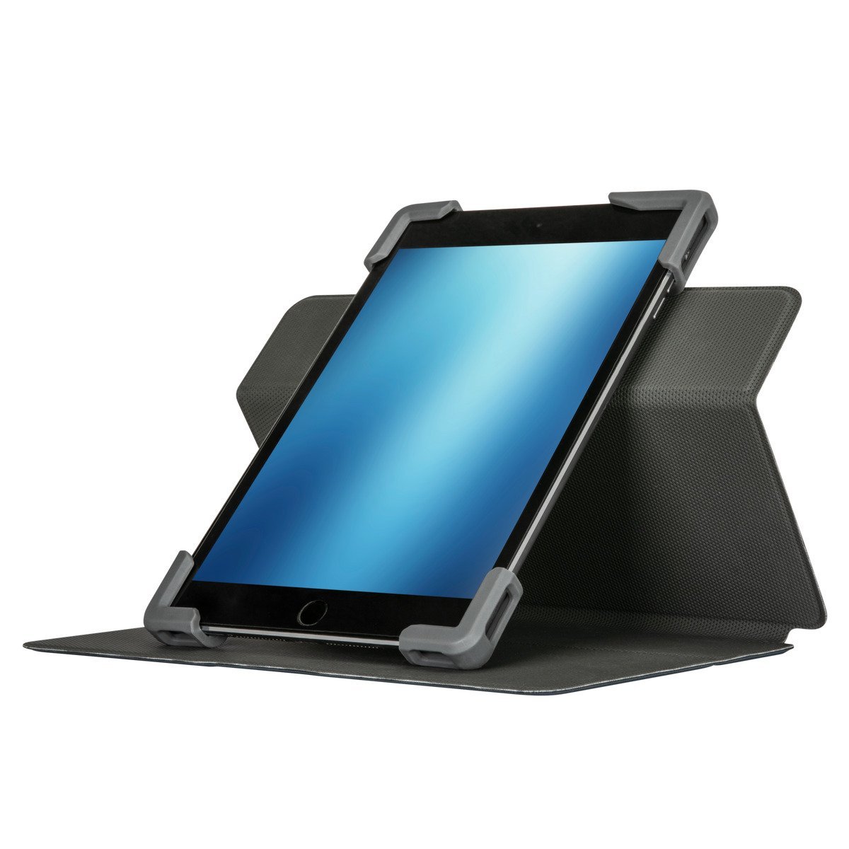 Safe Fit™ Universal 7-8.5 Inch 360° Rotating Tablet Case with Stand - Blue - Perfect for Home, Office & Travel Use