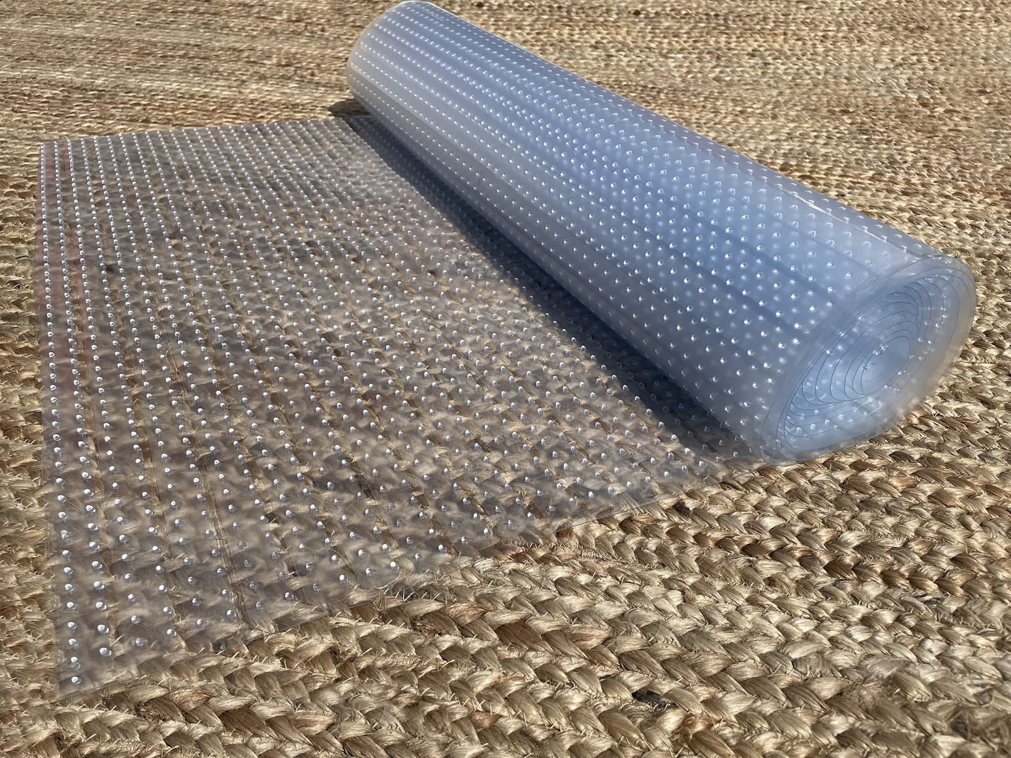 Premium Clear Vinyl PVC Ribbed Floor Runner Protector - 27
