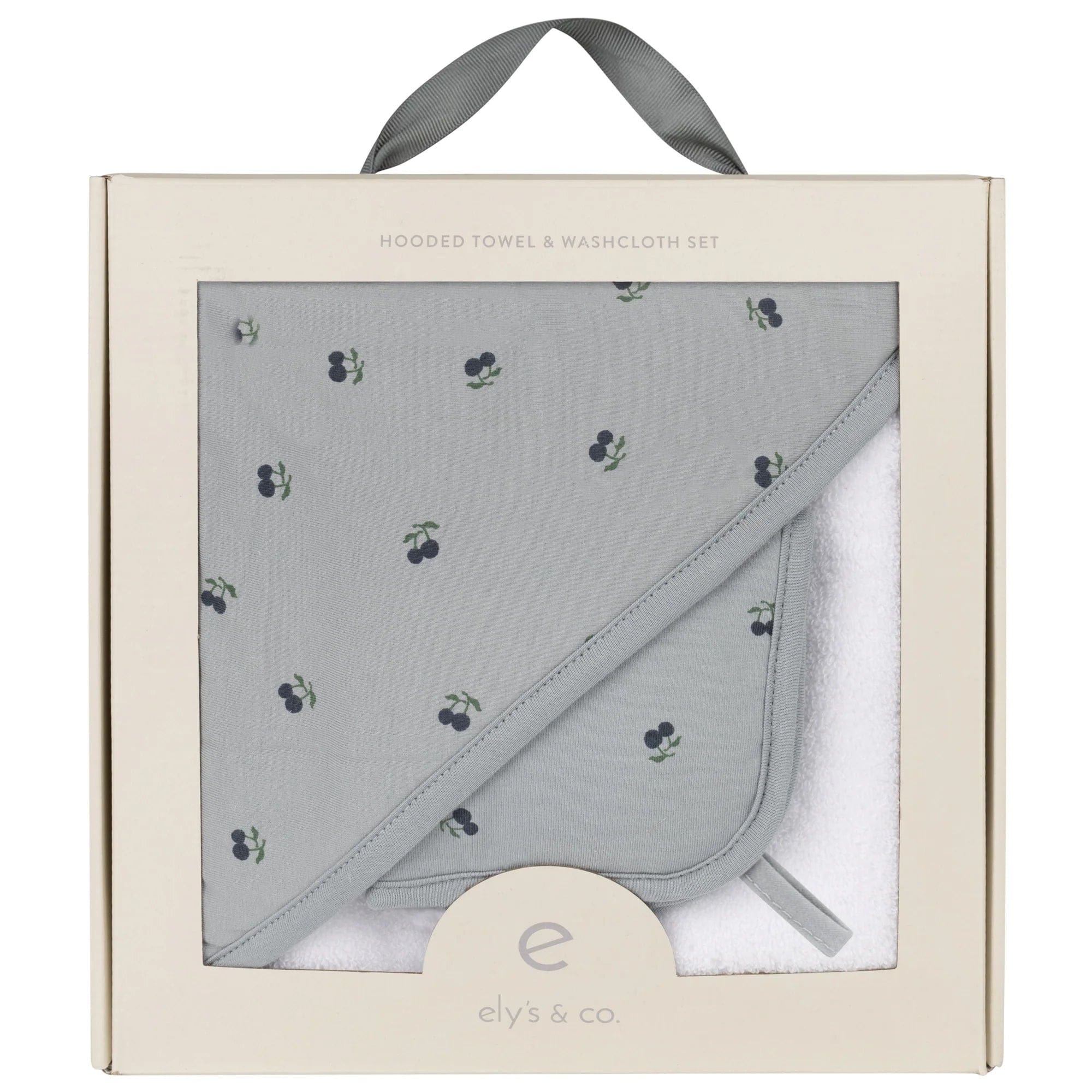 Elys & Co Premium Hooded Baby Towel with Washcloth Set - Soft & Absorbent for Newborns, Infants & Toddlers - Perfect for Bath Time, Swimming & Beach Outings