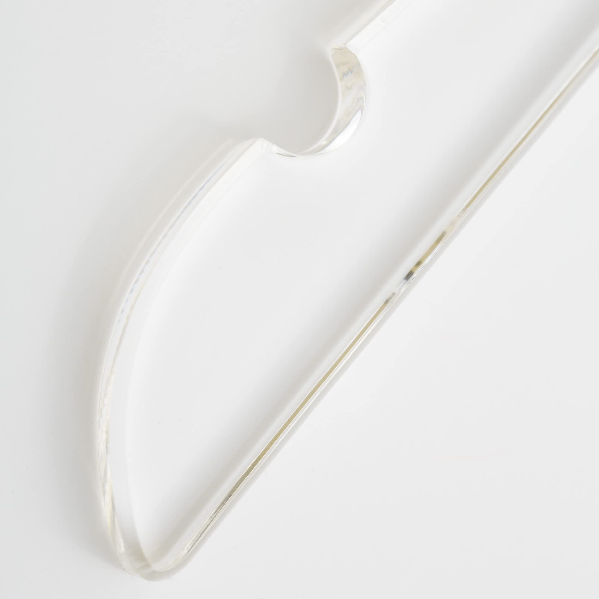 HomeCube USA 17-Inch Clear Acrylic Clothes Hangers with Gold Hooks - Heavy Duty Shirt Hangers for Closet Organization - Elegant Wedding Dress Hangers & Durable Closet Organizers - Premium Lucite Hangers for Home, Boutique, and Retail Use - Perfect for Wardrobe, Bridal Shops, and Luxury Garment Display