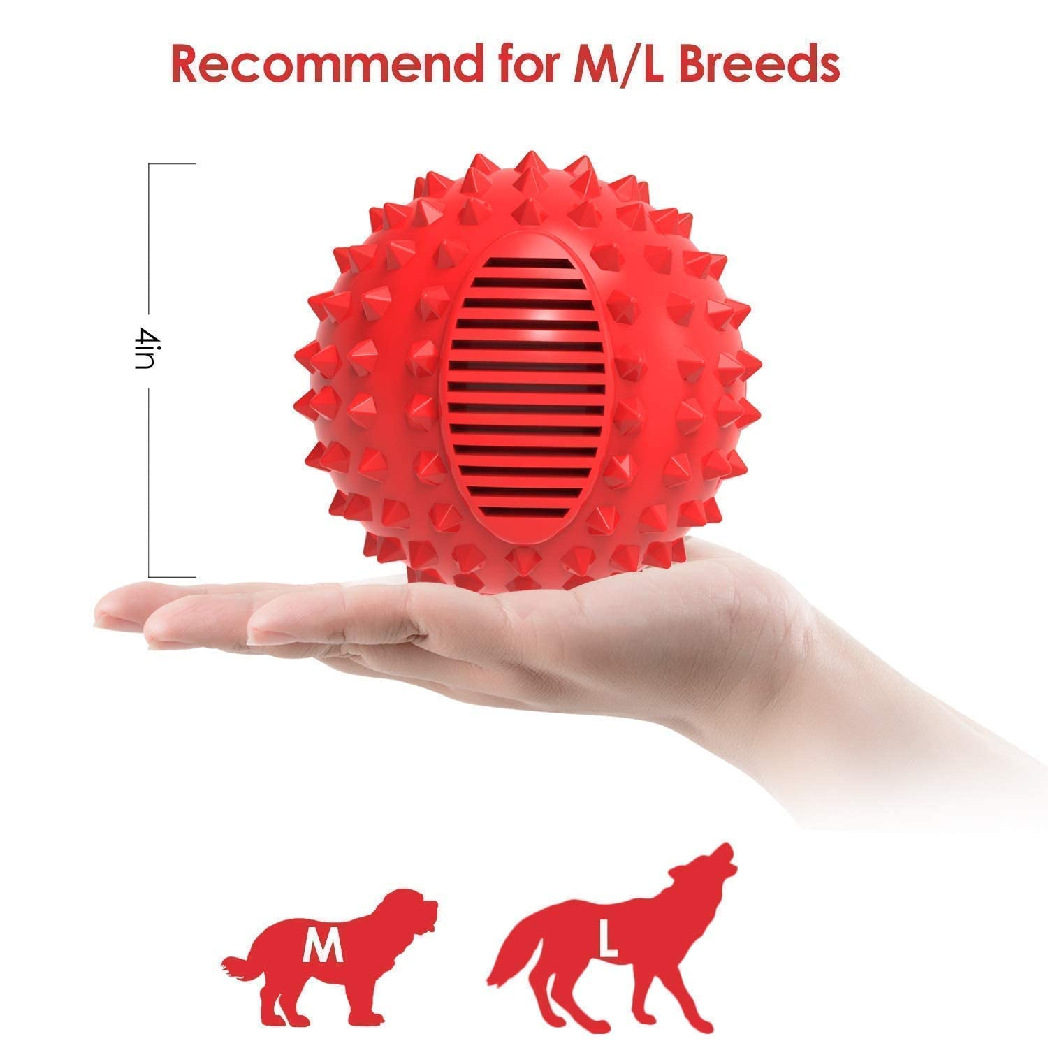 Dental Chew Toys for Dogs - Teeth Cleaning Chew Ball & Squeaky Toy Set for Puppies and Small Dogs | Promotes Oral Health and Fresh Breath | Perfect for Playtime, Training, and Anxiety Relief