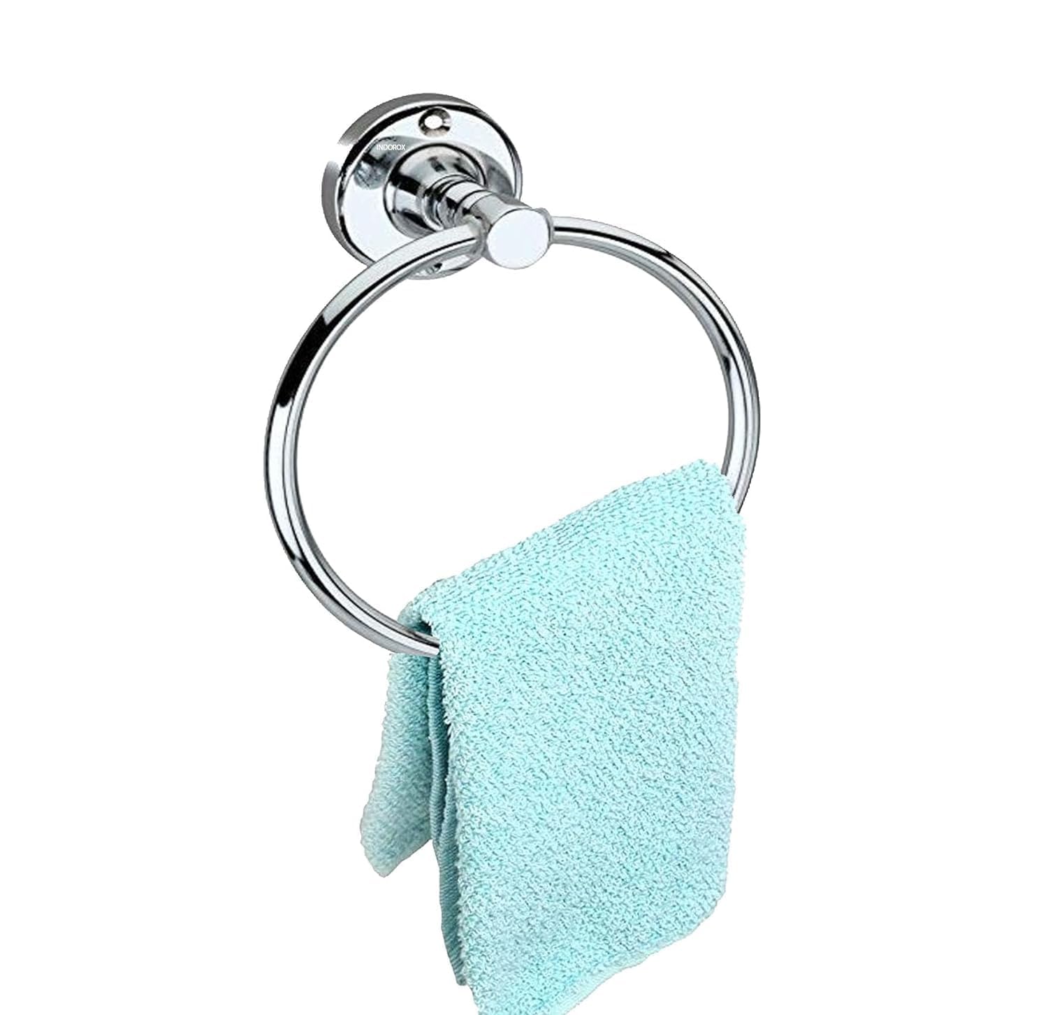 Elexa Chrome Towel Ring for Bathroom - Modern Round Towel Holder & Hanger with Durable Finish (Pack of 1) | Perfect for Bathroom, Spa, or Guest Room Decor
