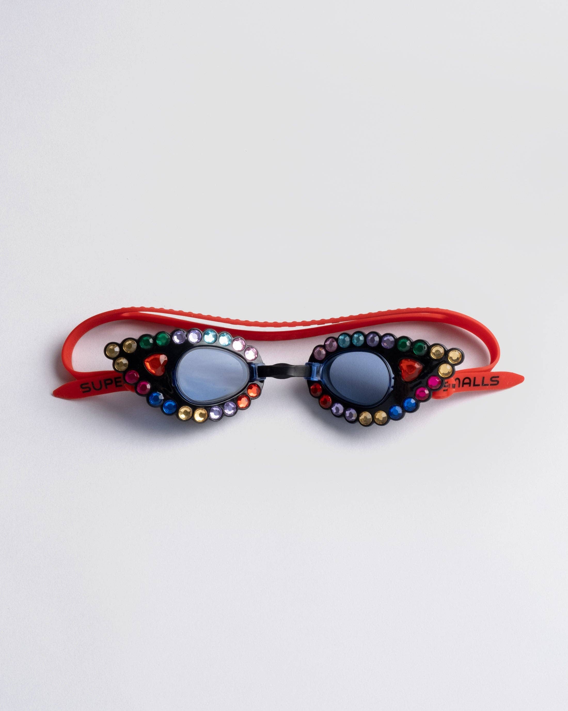 Rainbow Gem Goggles for Kids - Colorful UV Protection Swim Goggles with Adjustable Strap - Perfect for Swimming, Beach, Pool Parties & Water Sports
