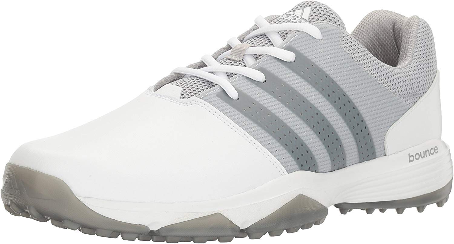 adidas Men's 360 Traxion Spiked Golf Shoes - Lightweight Waterproof Comfort for Walking & Performance on the Course
