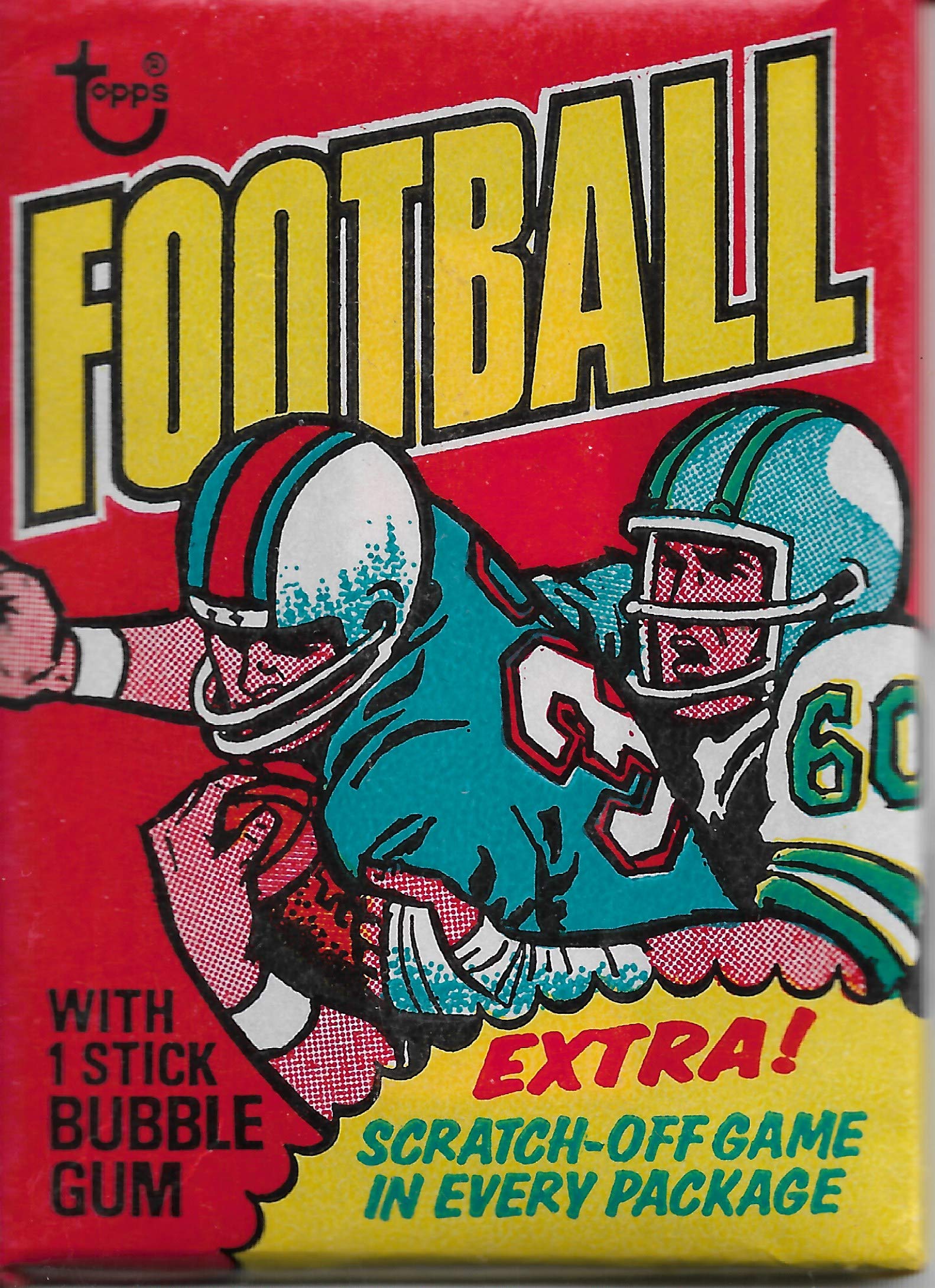 1975 Topps Football Card Factory Sealed Wax Pack - Vintage NFL Collectible - Perfect for Sports Memorabilia Collections & Gift Giving
