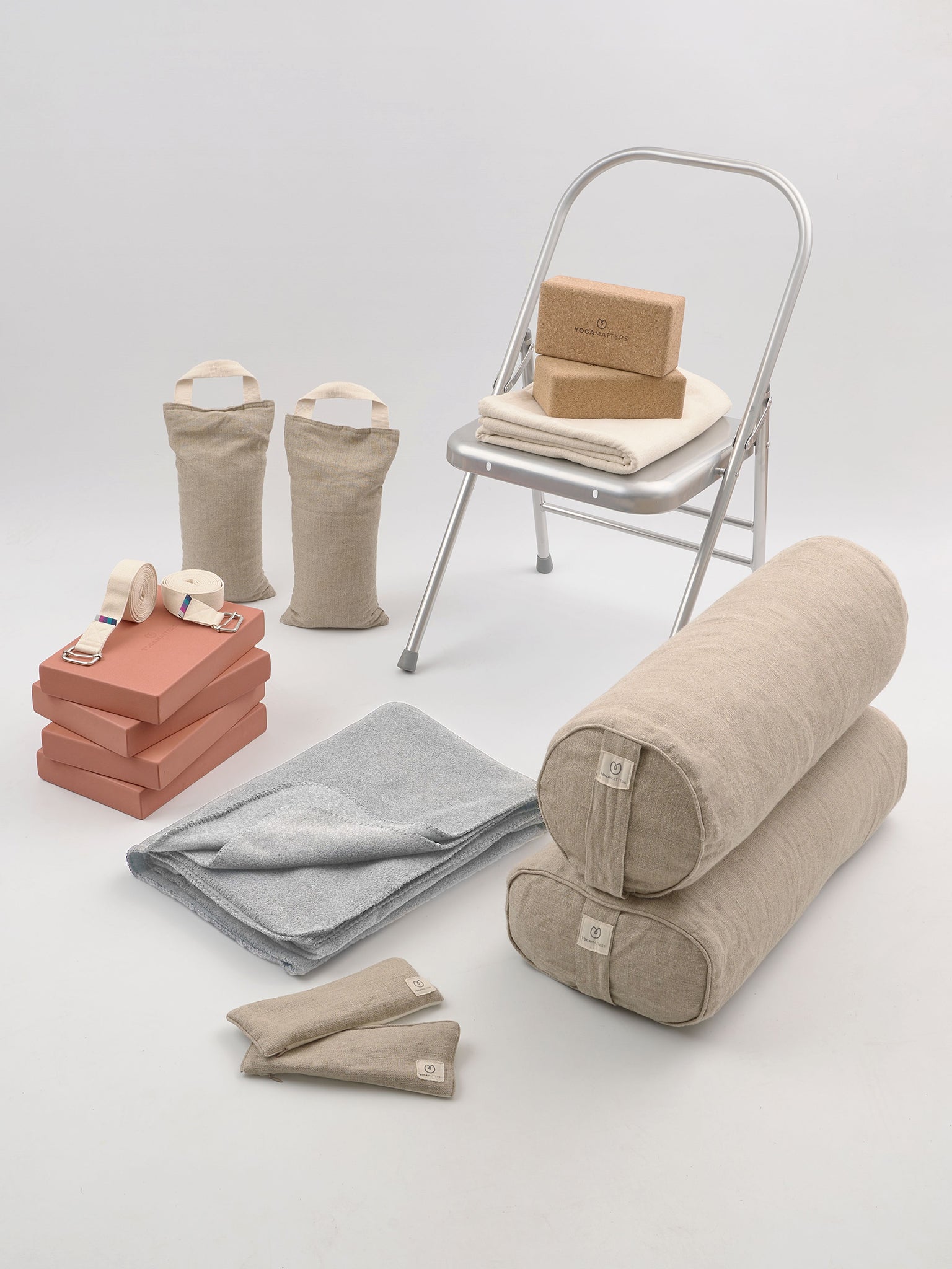 Yogamatters & Anna Ashby Restorative Ultimate Hemp Yoga Kit for Relaxation & Stress Relief - Perfect for Home Yoga Practice & Meditation Sessions