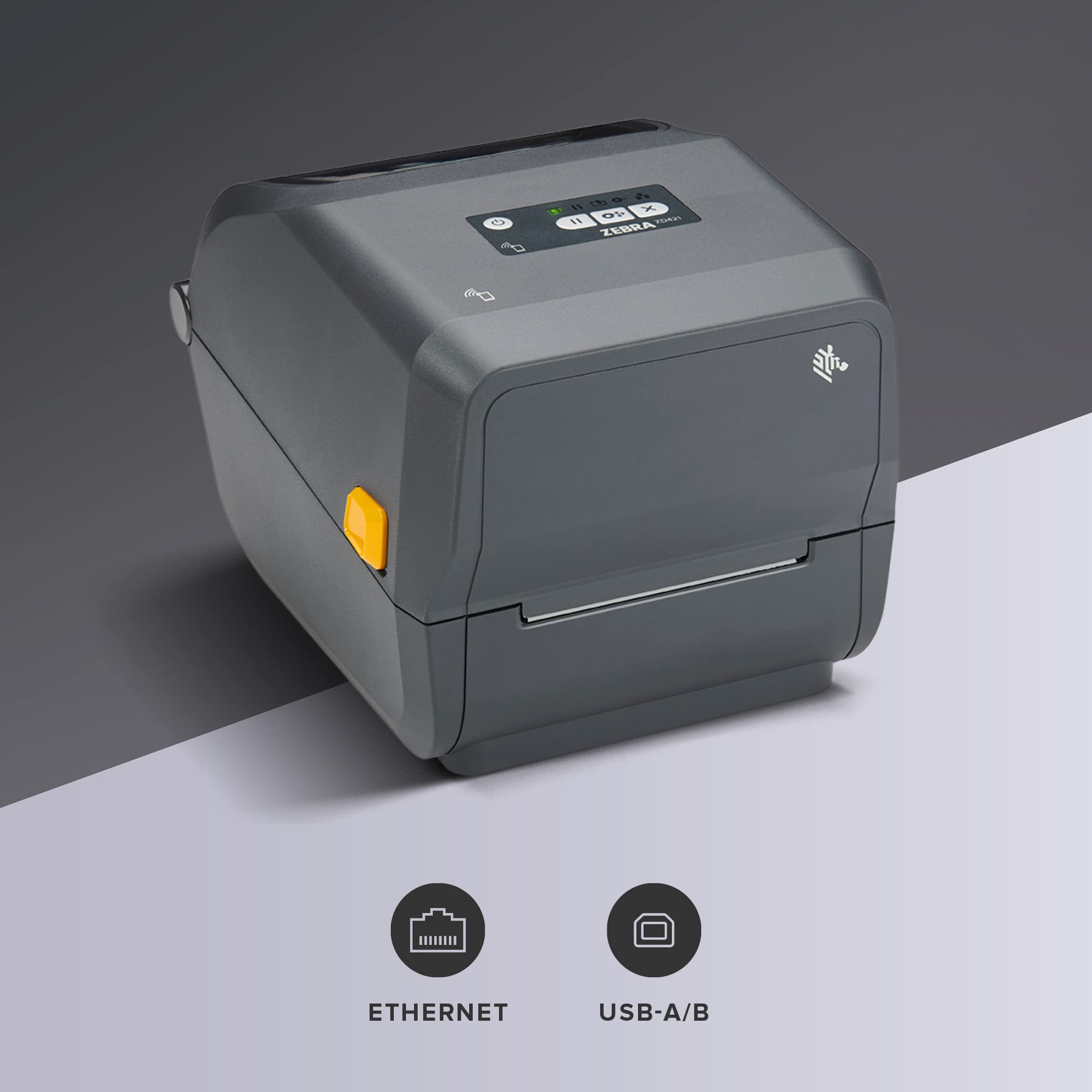 ZEBRA ZD421 4-inch Thermal Transfer Desktop Printer - 203 dpi Resolution, USB Connectivity (ZD4A042-301M00EZ) - Perfect for Shipping Labels, Barcode Printing & Retail Receipts