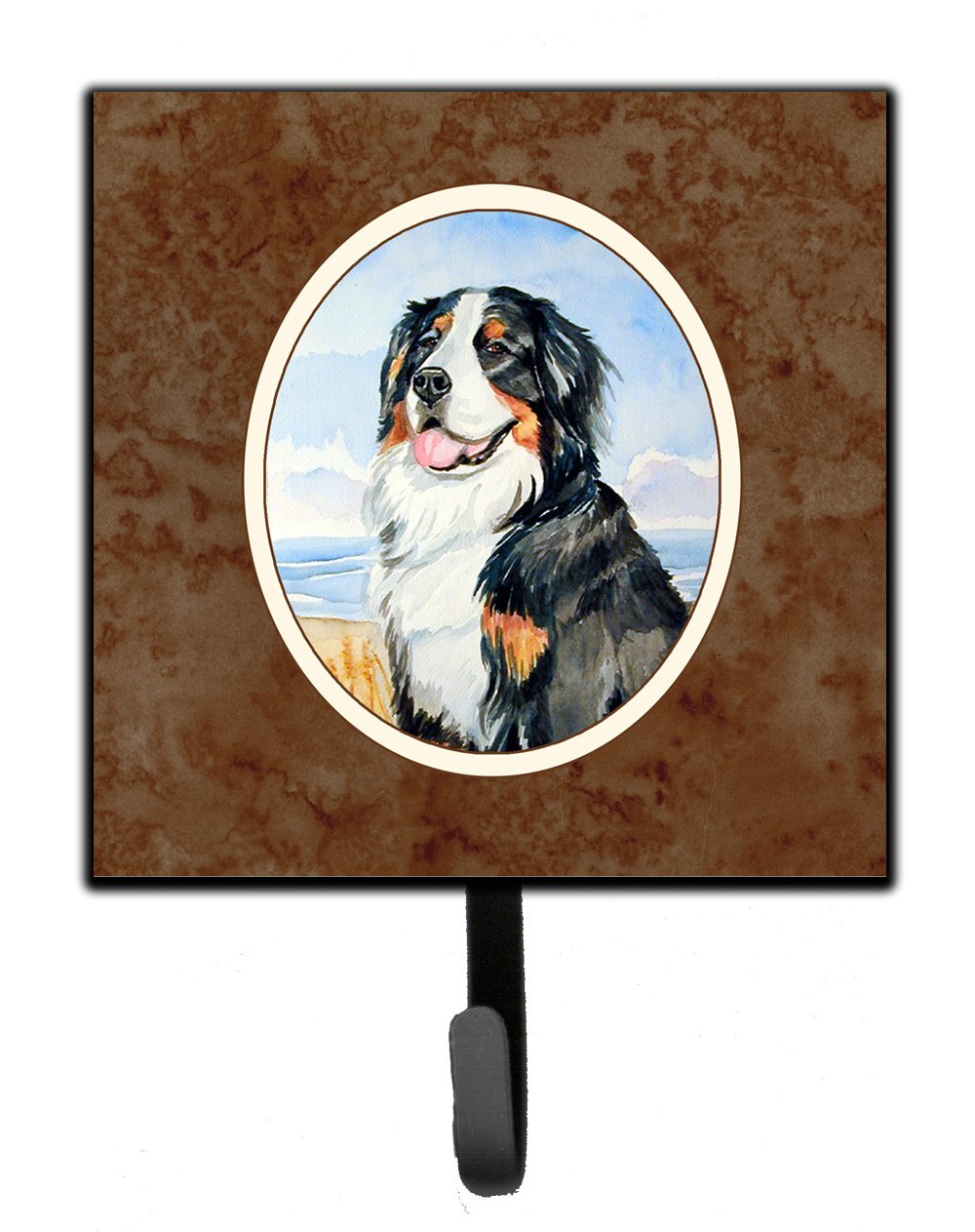 Caroline's Treasures 7012SH4 Bernese Mountain Dog Wall Hook Organizer - Key Holder, Coat Rack & Leash Hanger for Home Entryway, Kitchen & Mudroom Organization