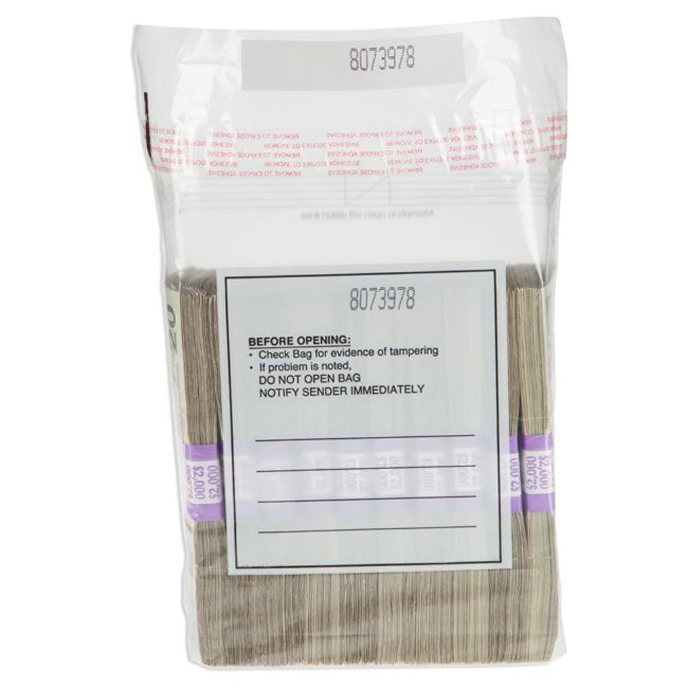 Bank Supplies Currency Strap Bags - 8.5