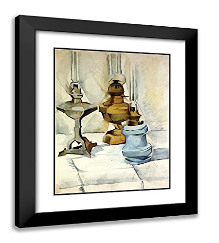Black Modern Wood Frame with Double Matting