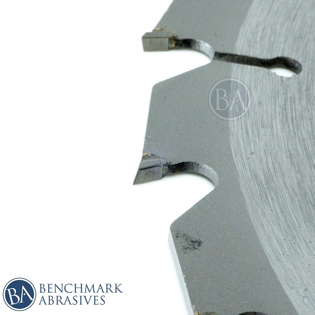 Benchmark Abrasives 10 Inch 24-Tooth TCT Saw Blade - Tungsten Carbide Tipped Circular Saw Blade for Wood Cutting | 5/8
