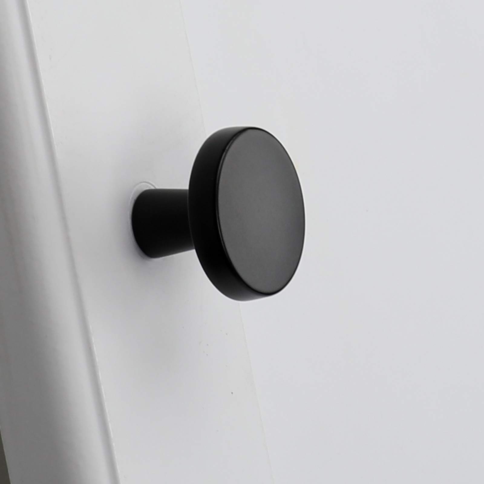 100 Pack Black Cabinet Knobs - Matte Black Drawer Pulls for Bathroom, Kitchen & Dresser | Durable MO5310BK Hardware for Cabinets & Furniture | Easy DIY Installation & Upgrade