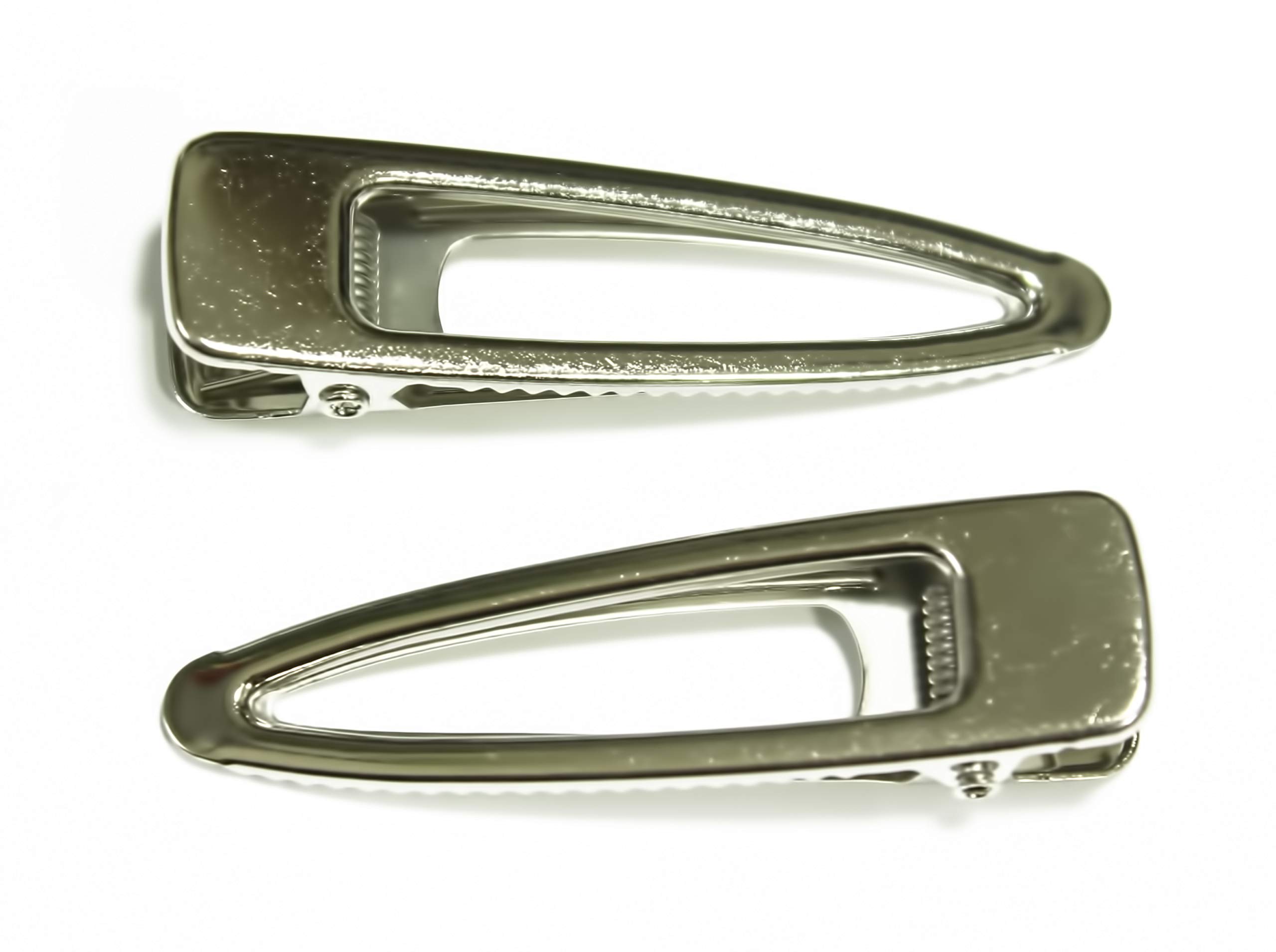 20pcs Silver Metal Alligator Hair Clips - Tear Drop Shape for DIY Crafts, Hair Styling, and Fashion Accessories | Perfect for Salon, Bridal, and Everyday Use