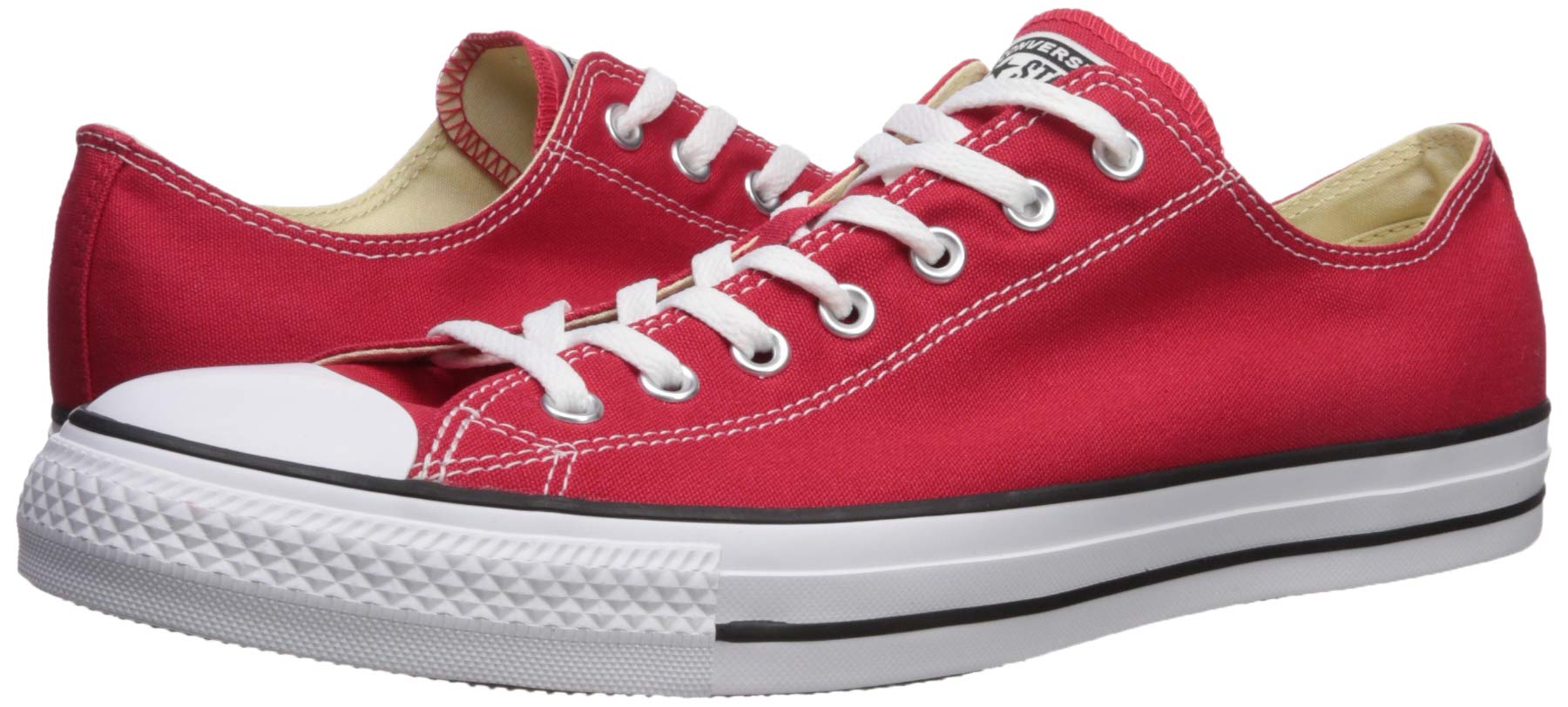 Converse Chuck Taylor All Star Low Top Sneakers - Men's Size 11 / Women's Size 13 - Classic Red Canvas Shoes (M9696) | Casual Wear, Street Style & Everyday Fashion