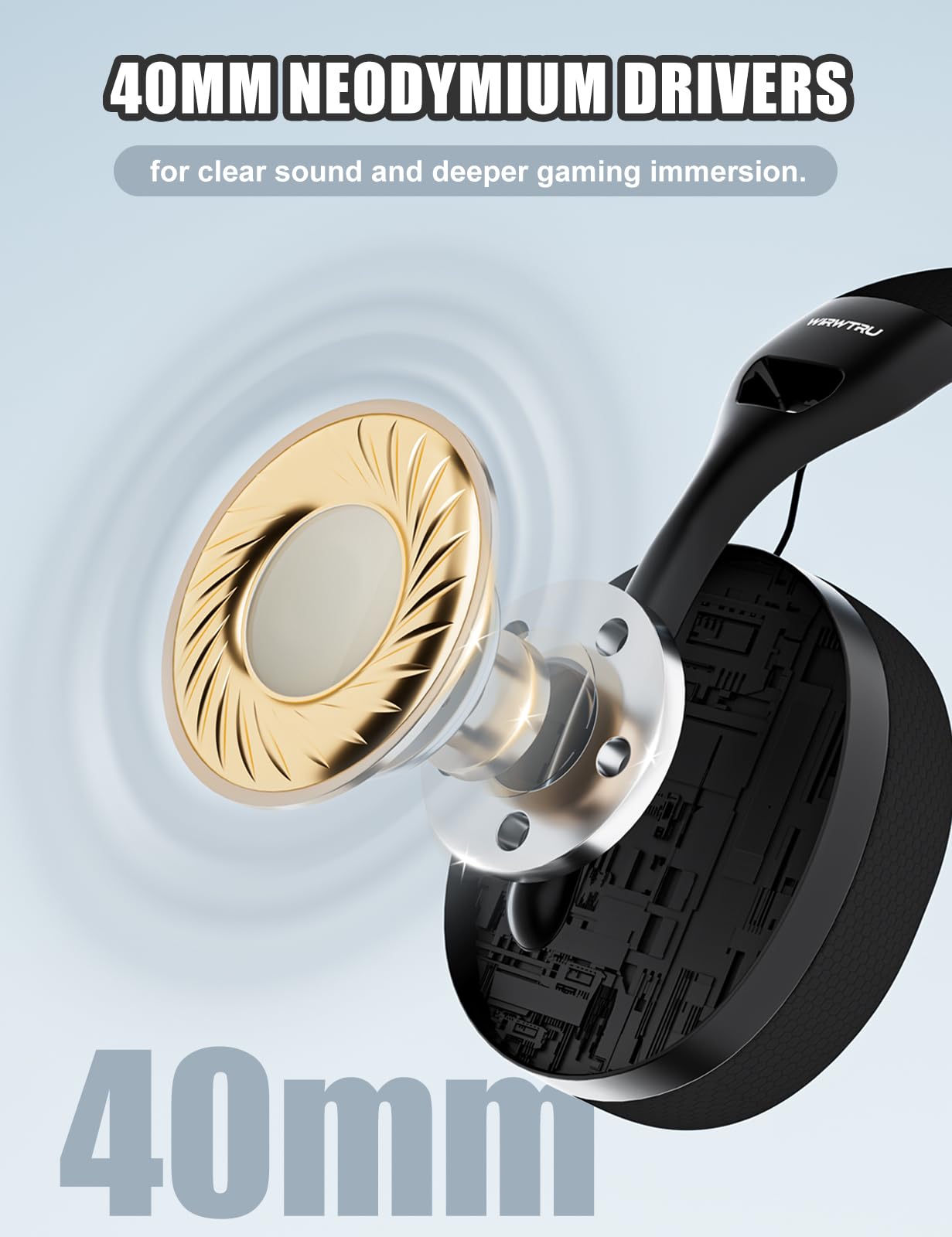 S30 Gaming Headset with Microphone - 198g Lightweight Design, Noise Cancelling Mic & Soft Earmuffs - Compatible with Xbox Series X|S, PS5, PS4, Nintendo Switch & PC - 3.5mm Wired Headphones for Professional Gaming & Online Meetings