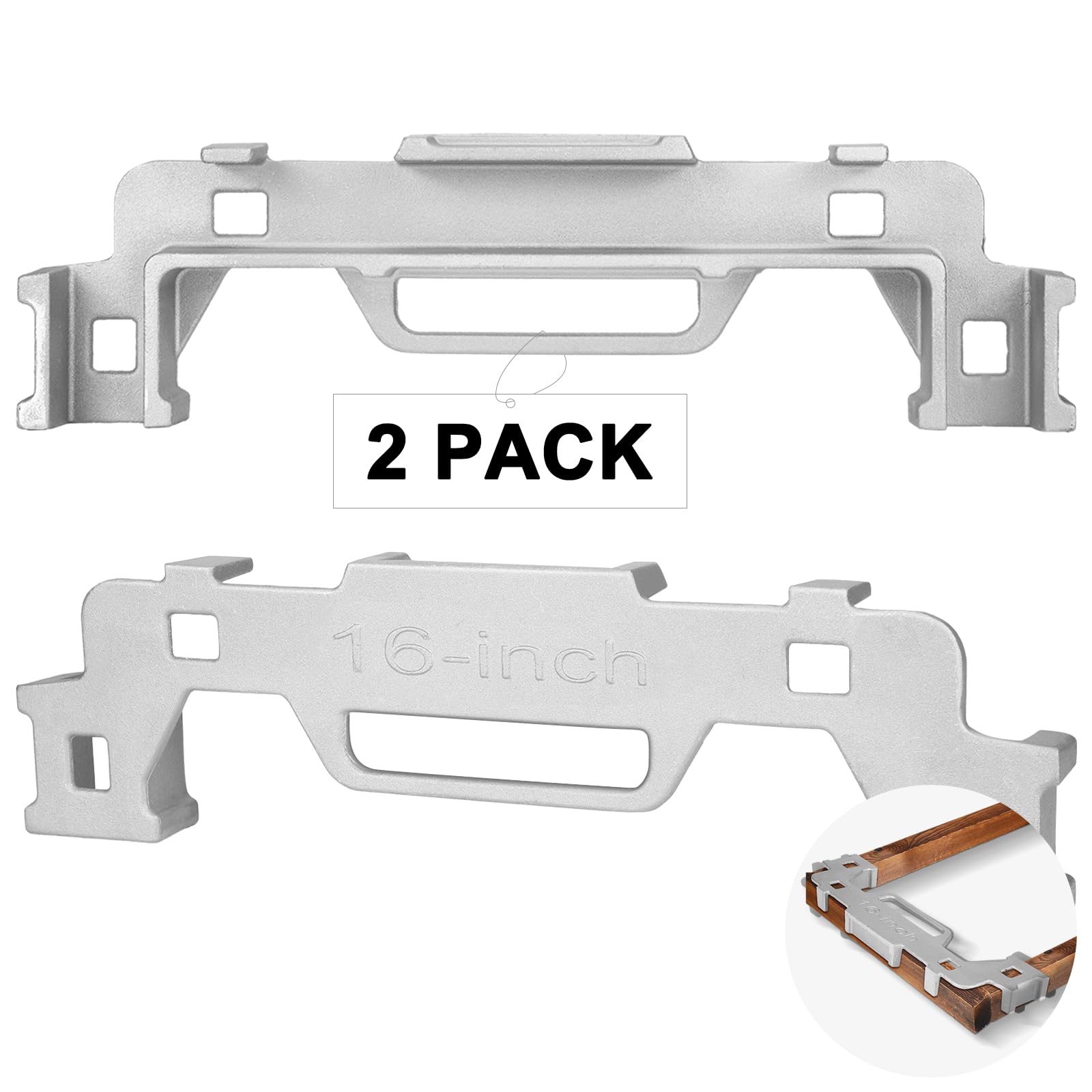 Tandefio 2-Pack 16-Inch Aluminum Framing Stud Layout Tool - Precision Measurement Spacing Jig for Walls, Roofs, Floors & Ladders | Perfect for DIY Home Construction, Carpentry & Renovation Projects