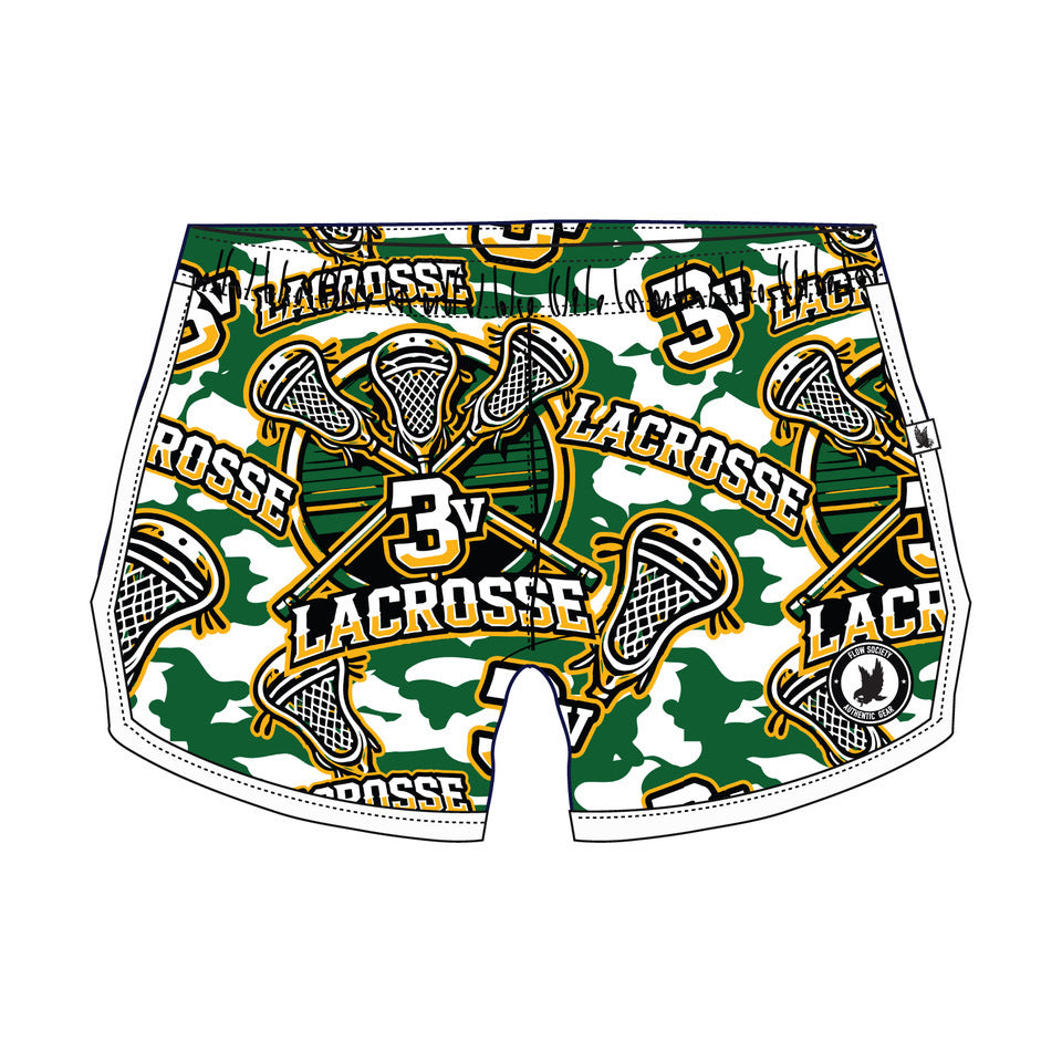 Girls & Womens Three Village Lacrosse Shorts - Breathable Athletic Shorts for Lacrosse, Soccer & Field Hockey - Perfect for Training, Games & Sports Practice
