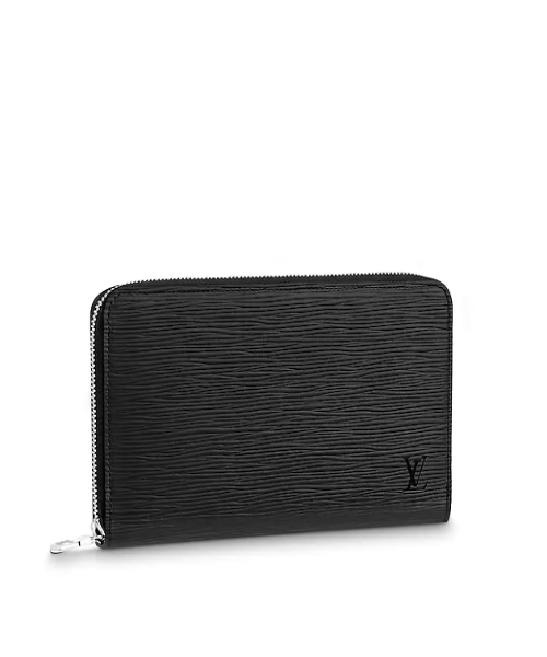 Louis Vuitton Zippy Organizer Wallet in Epi Leather - Black | Luxury Compact Card Holder for Everyday Use & Travel Essentials
