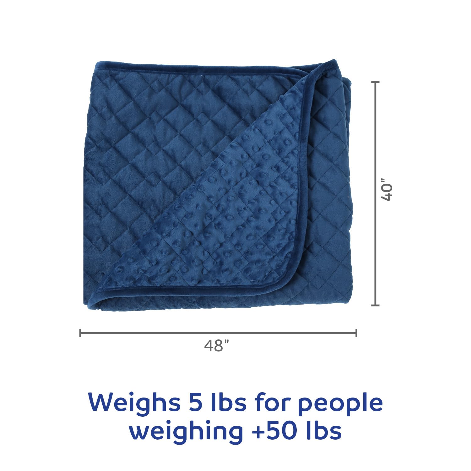 Fun & Functional 5lb Weighted Blanket for Kids Over 50lbs - Soft Minky Sensory Blanket for Anxiety Relief, Autism & ADHD - Perfect for Home, School, Therapy & Travel Comfort