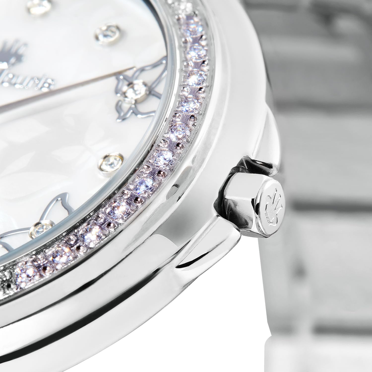 René Mouris Papillon Women's Luxury Watch - 36mm 316L Stainless Steel Case, Sapphire Coated Crystal, 50M Waterproof with Matching Steel Band | Elegant Dress Watch for Office, Parties & Special Occasions