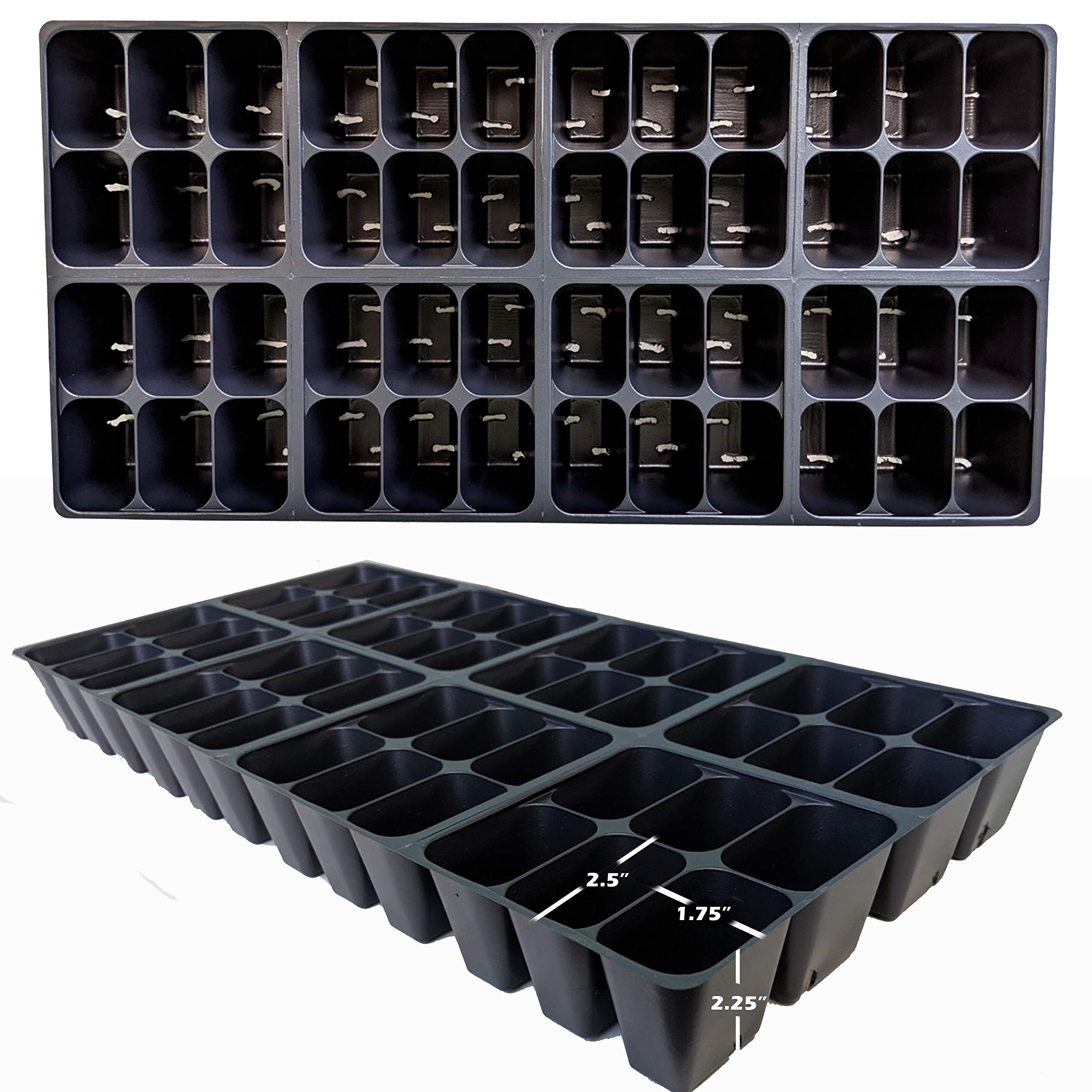 10 Pack Seed Starting Trays with 806 Tray Inserts - 360 Cells Total for 1020 Propagation Kit | Perfect for Indoor Gardening, Greenhouse & Hydroponic Seedlings