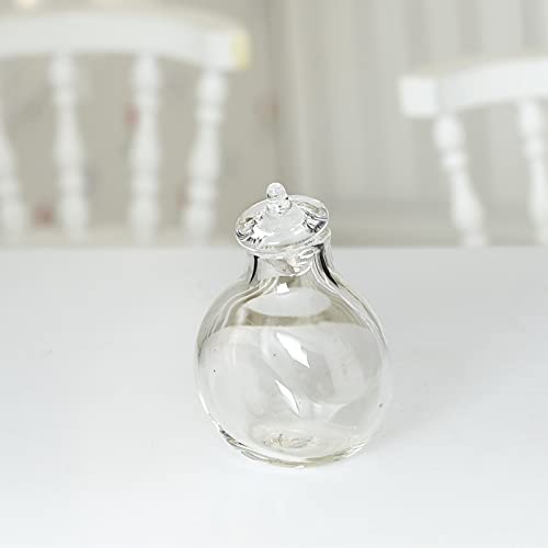 Mini Glass Canister for Dollhouse - Tiny Kitchen Decor Accessory