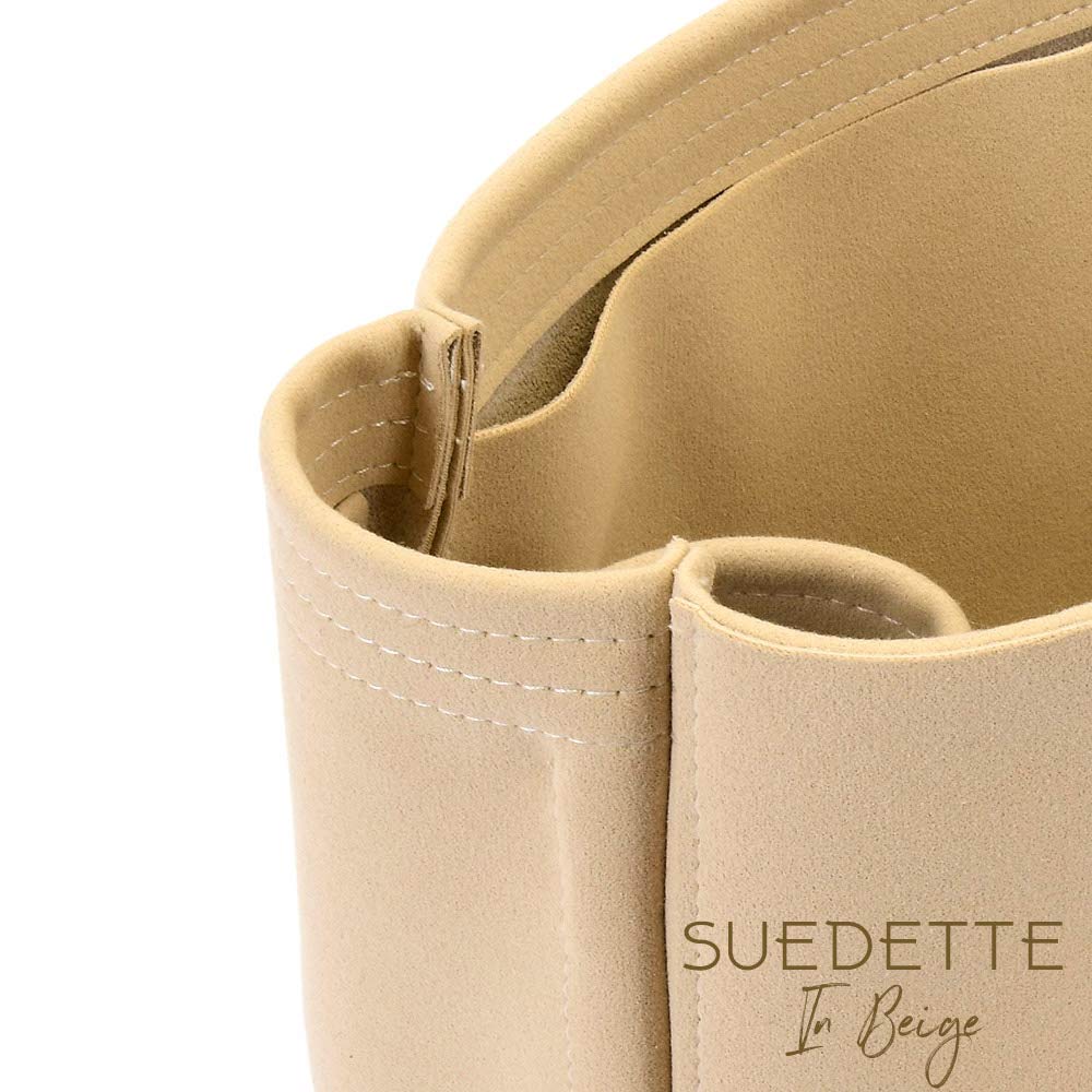Stylish Beige Suedette Leather Bag Organizer - Compatible with Saint Laurent Shopping Tote | Perfect for Work, Travel & Everyday Use