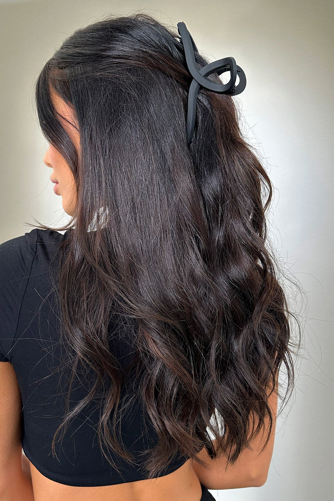 Kayla Claw Hair Clip - Black | Large Hair Claw for Women | Perfect for Ponytails, Buns & Updos | Hair Accessories for Daily Use, Work & Special Occasions