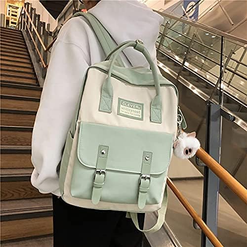 GGOOB Cute Kawaii Aesthetic Backpack for School - Pink | Stylish Laptop Bag for Women & Girls | Perfect for College, Travel & Everyday Use