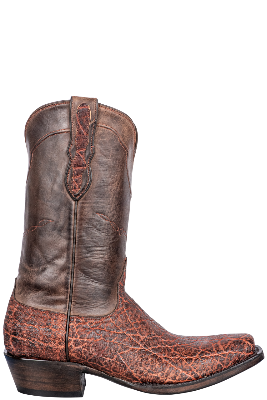 Vintage Black Jack Elephant Print Cowboy Boots in Chestnut Brown - Stylish Western Boots for Men & Women | Perfect for Rodeo, Country Music Festivals & Western Fashion