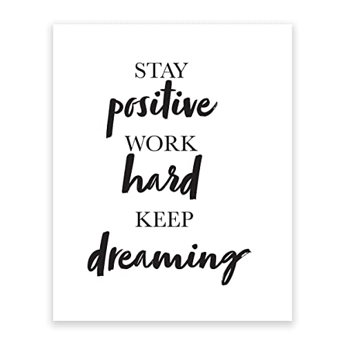 Motivational Wall Art & Inspirational Office Posters - Modern Business Wall Decor for Office, Home & Workspace | Uplifting Quotes & Encouraging Signs for Productivity & Success