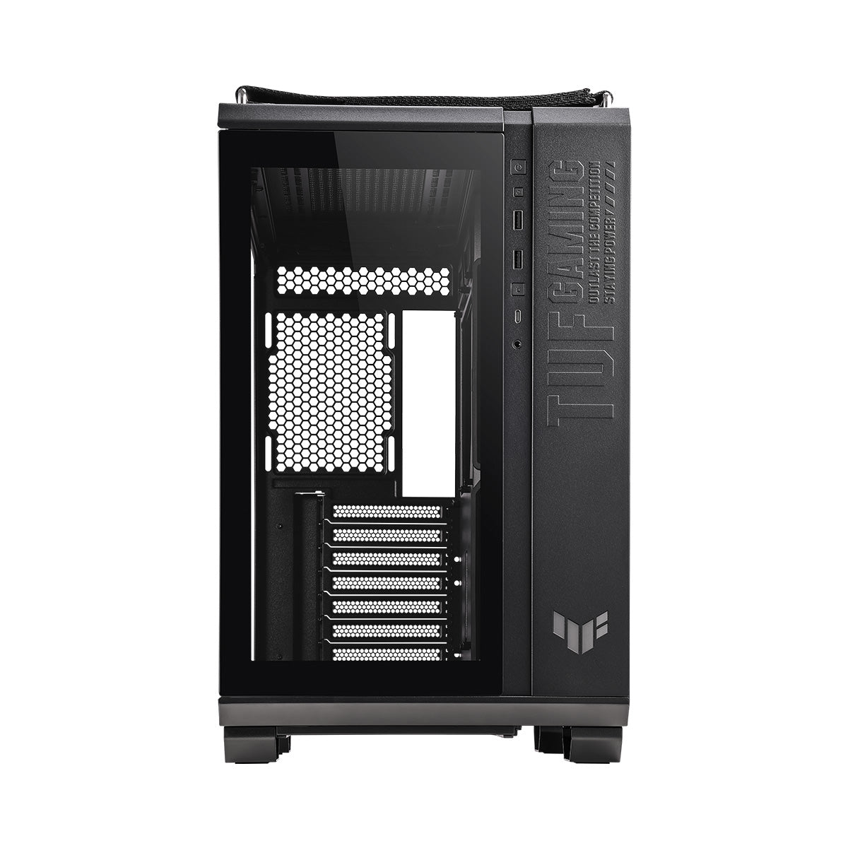 ASUS TUF Gaming GT502 Mid Tower PC Case - Black | High Airflow ATX Computer Case for Gaming & Streaming | Perfect for Esports & Content Creation