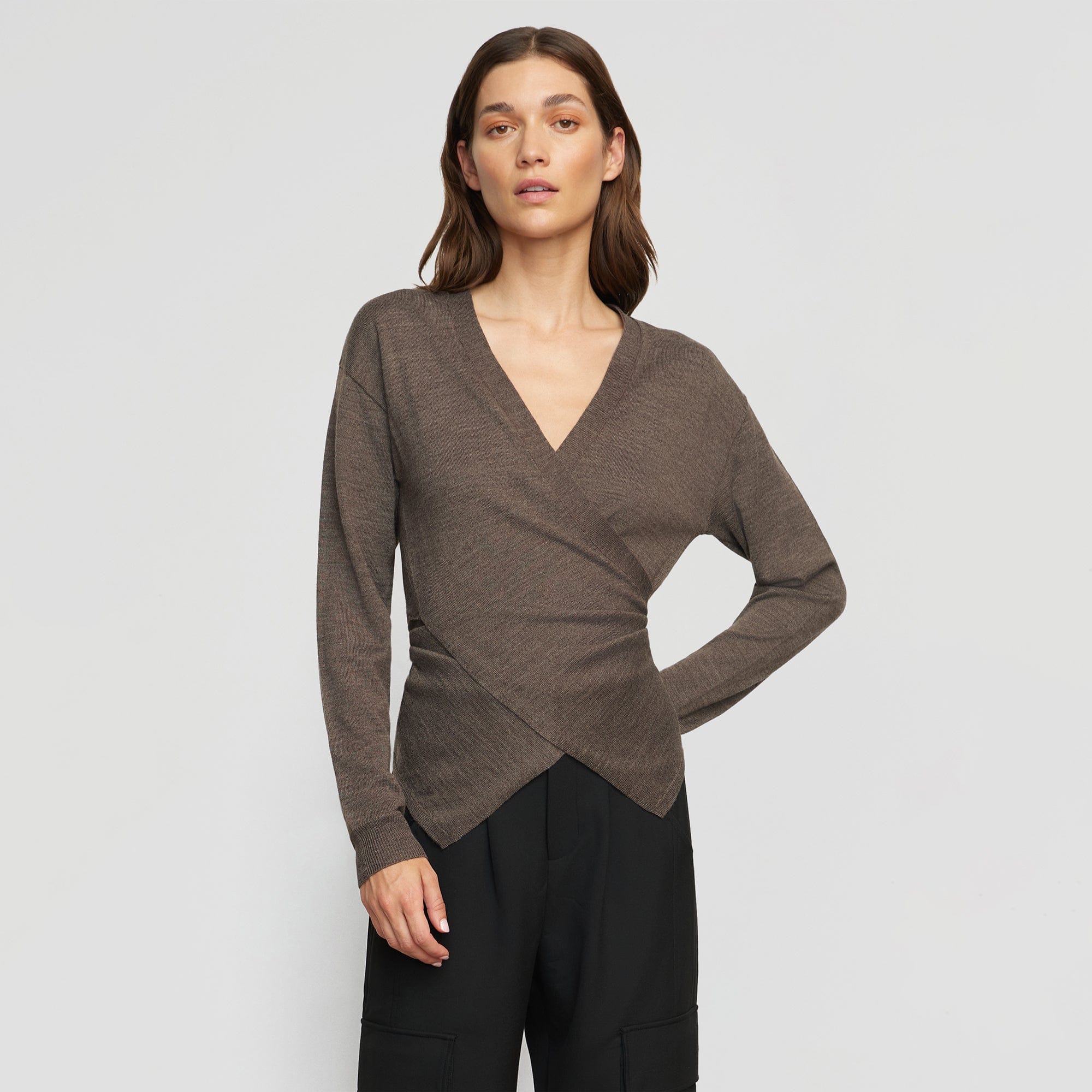 Stylish Tamar Wrap Knit Sweater for Women - Cozy Cable Knit Cardigan with Belt - Perfect for Fall & Winter Outfits, Office Wear and Casual Dates