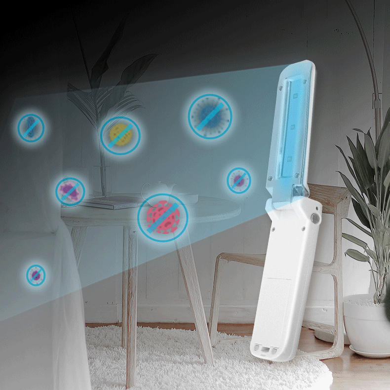 UV Sterilizer Wand - Portable UV Light Sanitizer for Home, Travel & Office | Kills 99.9% Germs on Phones, Keys & Surfaces | USB Rechargeable Disinfecting Light